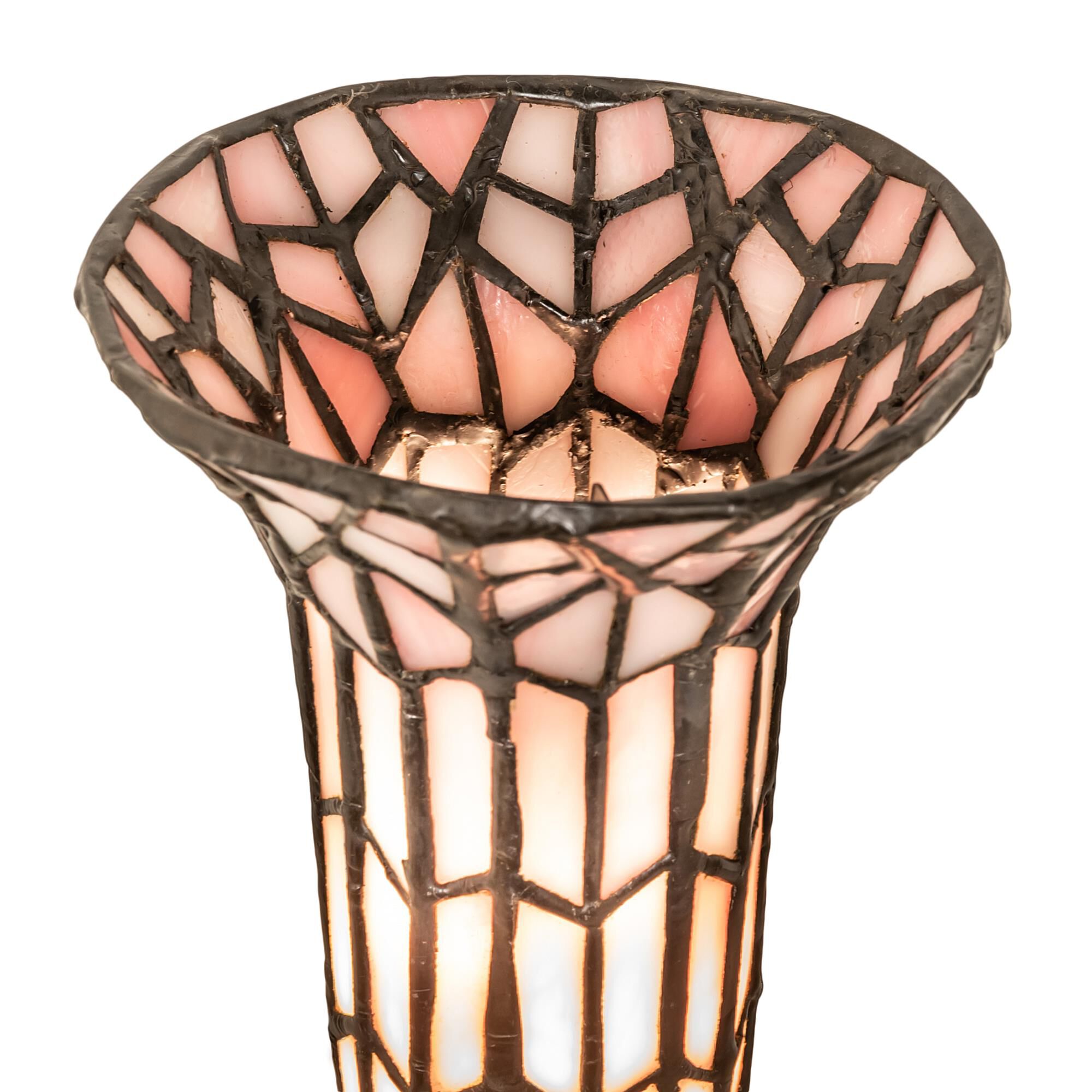 Stained Glass Pond Lily 13 Inch Accent Lamp by Meyda Lighting