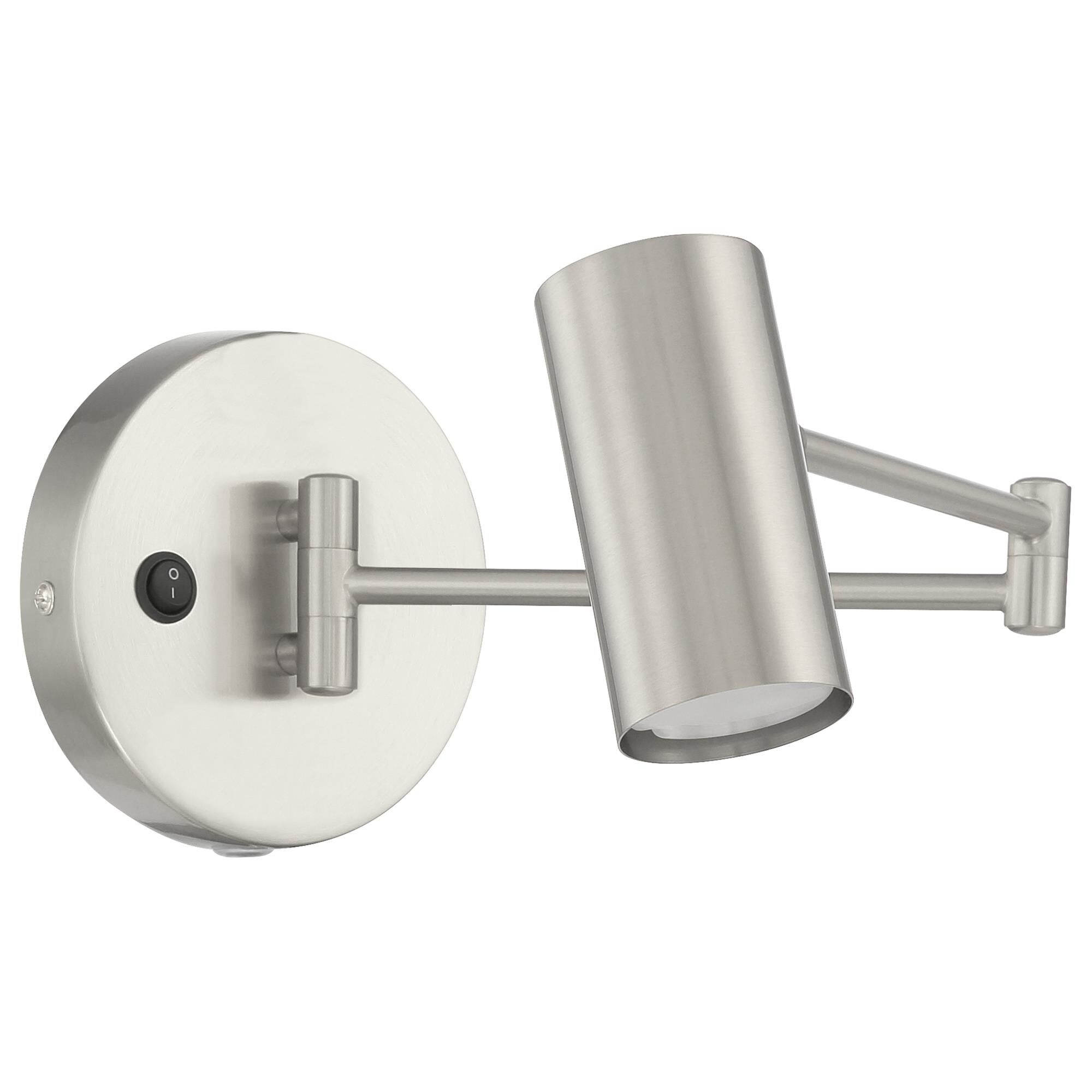 Shown in Brushed Steel finish and Brushed Steel shade