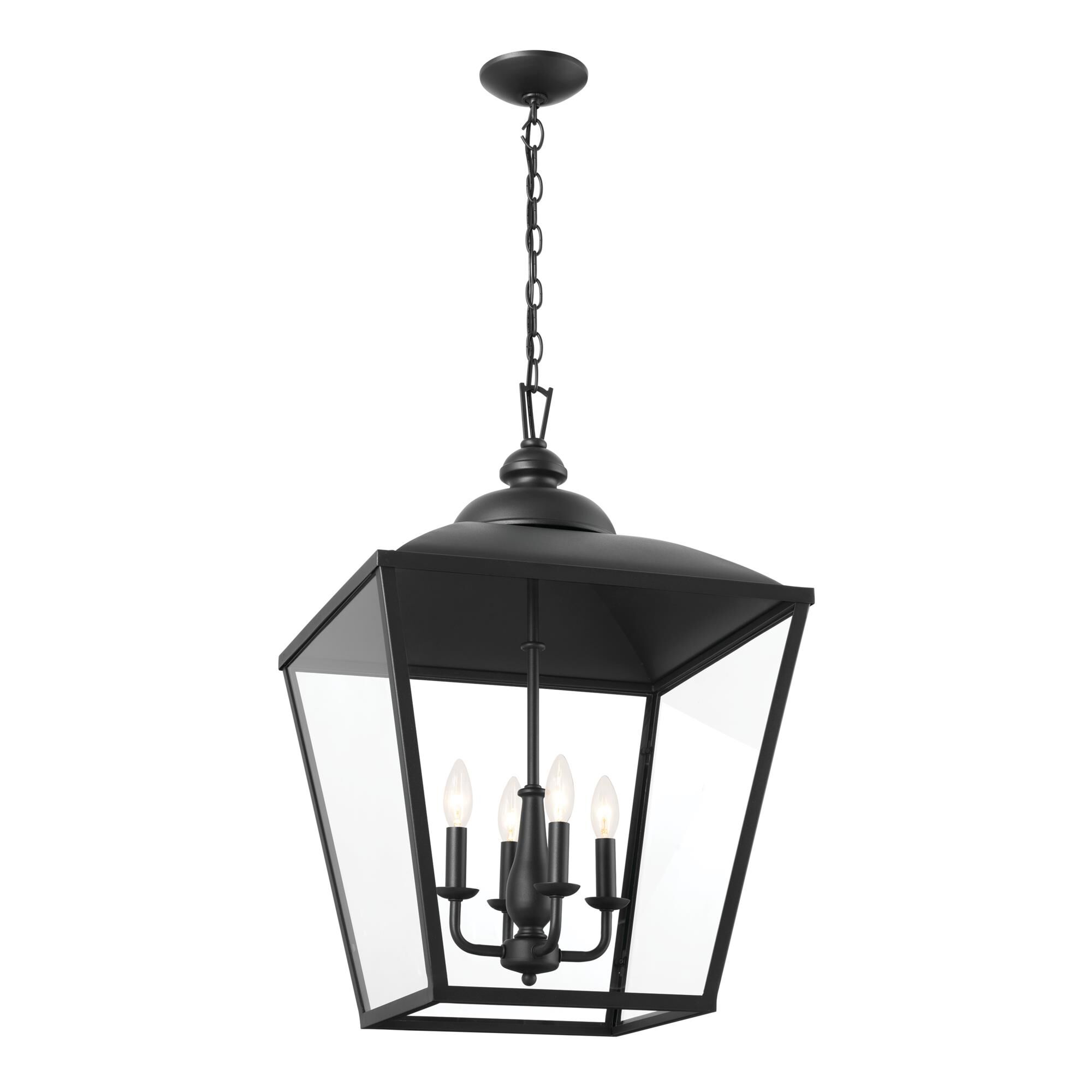 Shown in Textured Black finish and Transparent glass