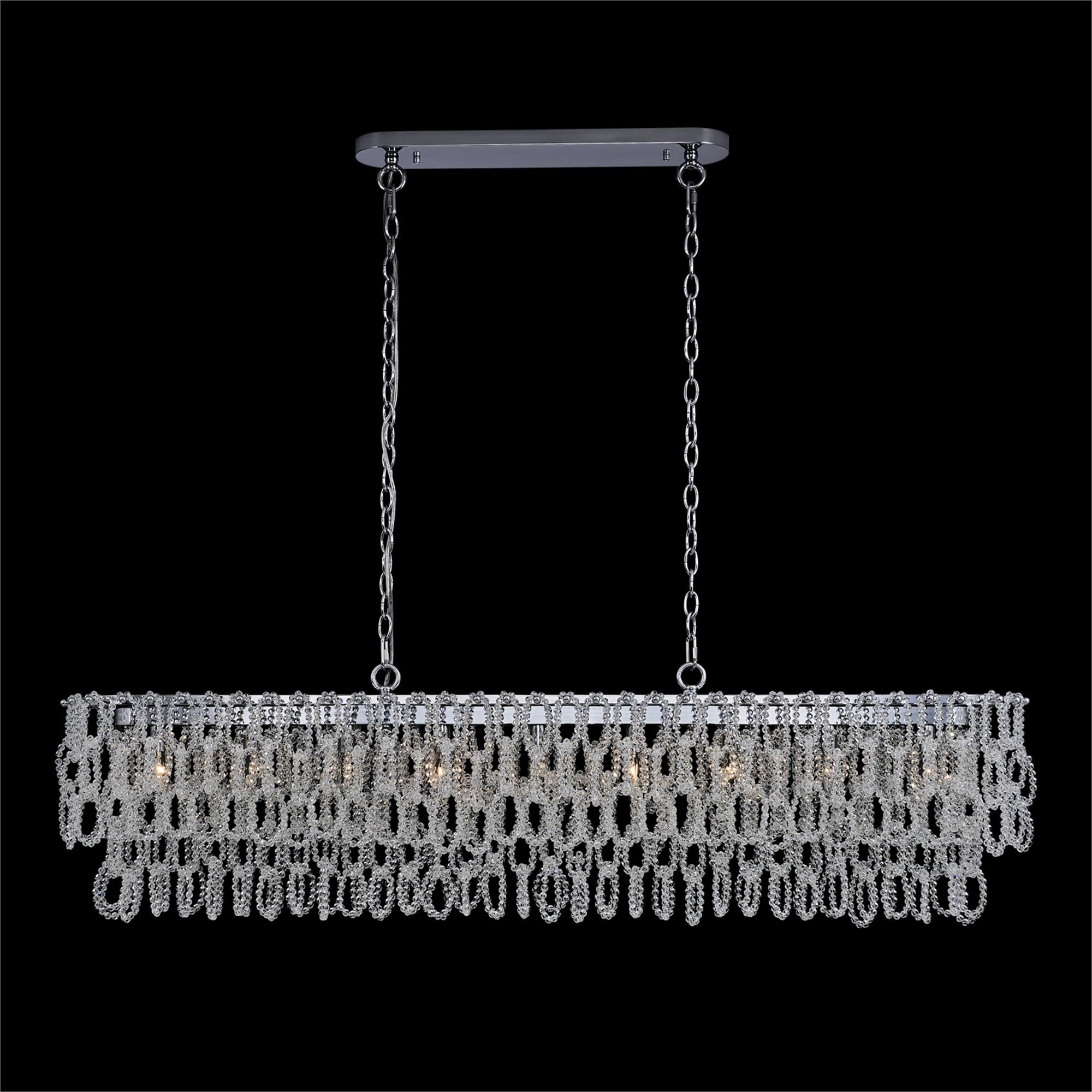 Shown in Polished Chrome finish and Firenze Clear crystal