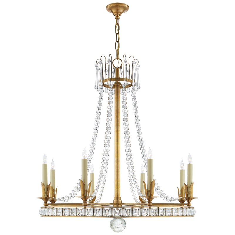Joe Nye Regency 31 Inch 8 Light Chandelier by Visual Comfort Signature Collection