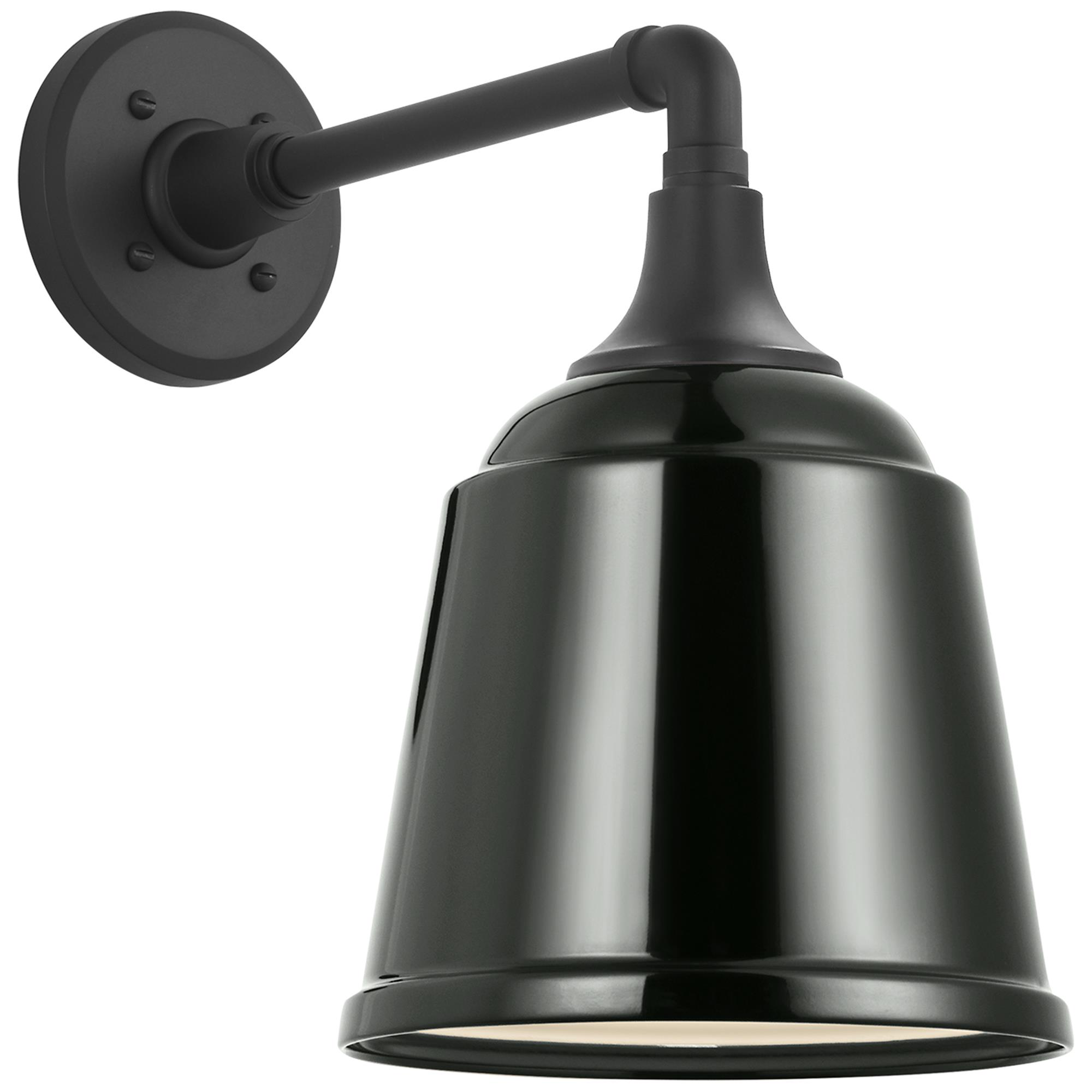 Shown in Matte Black finish and Green Rockhouse shade