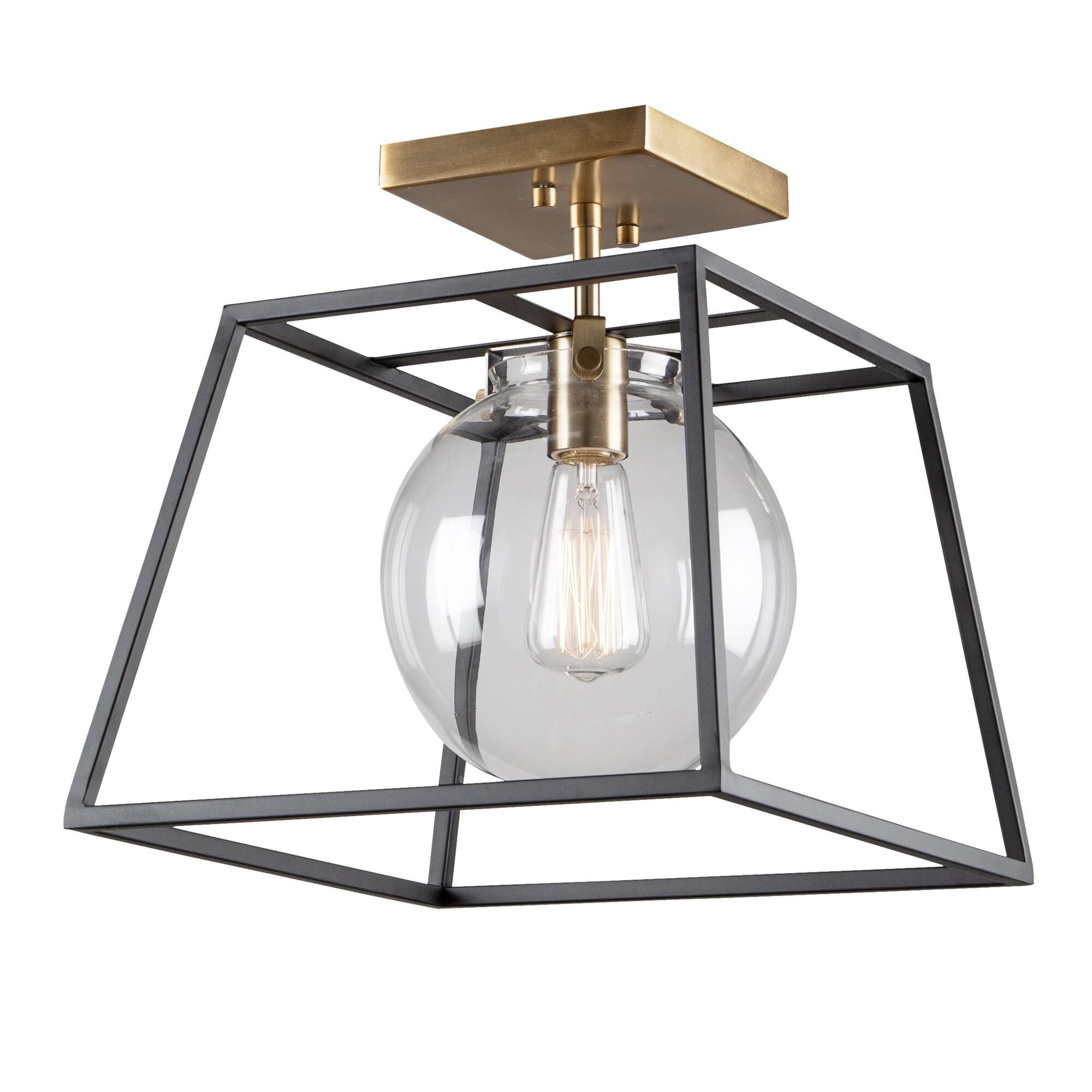 Bridgetown 10 Inch 1 Light Semi Flush Mount by Artcraft