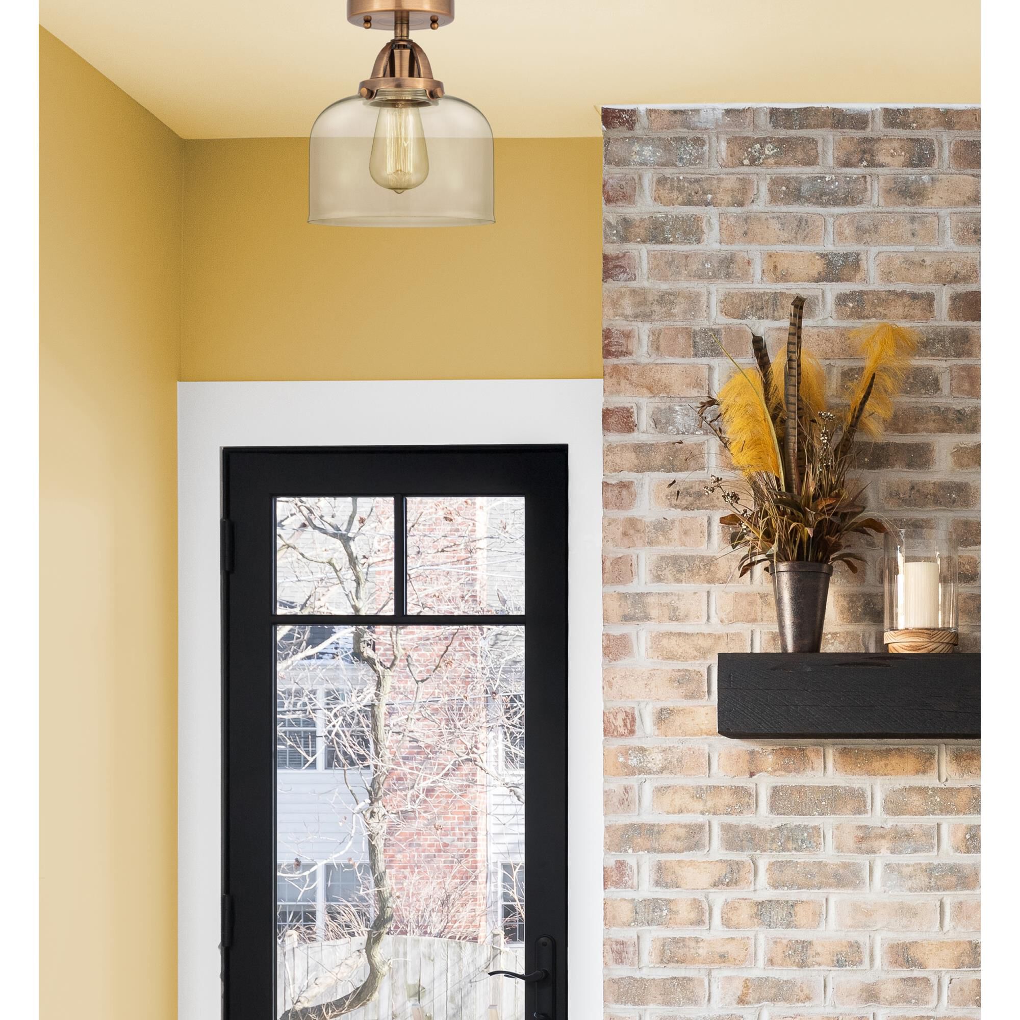 Bruno Marashlian Bell 8 Inch 1 Light Semi Flush Mount by Innovations Lighting