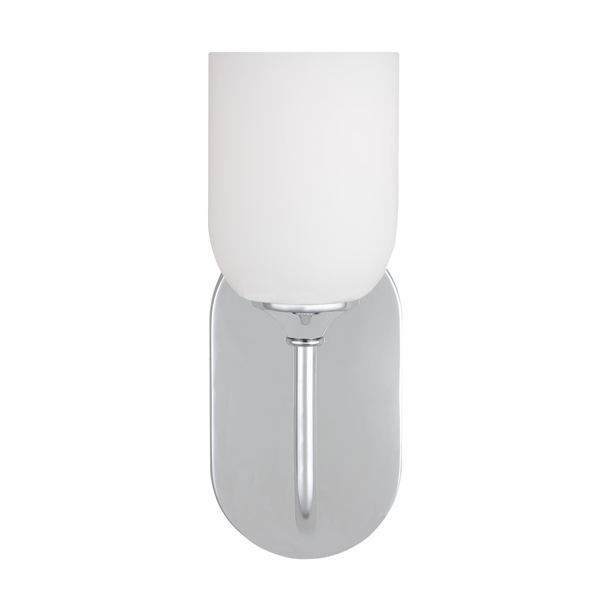 Shown in Chrome finish and Etched / White Inside Glass shade