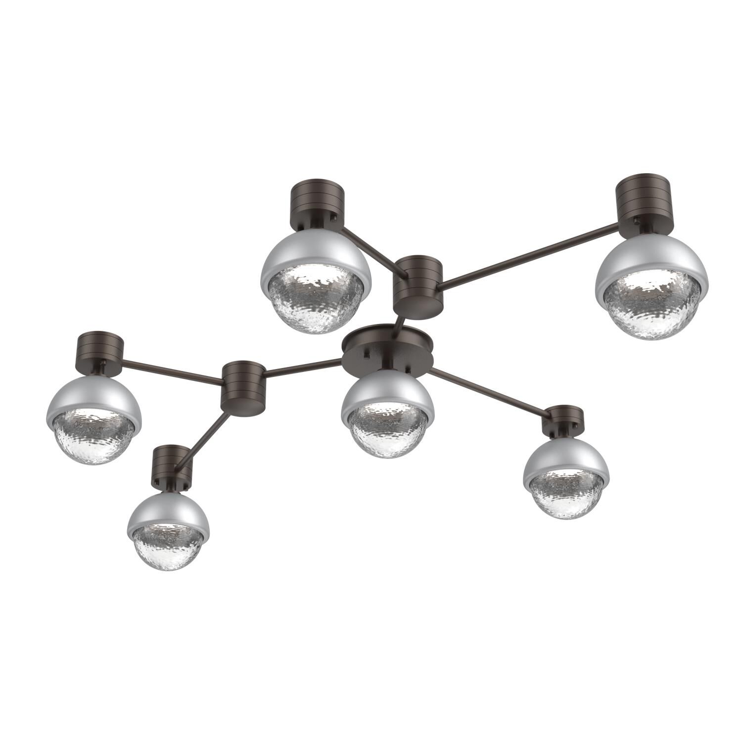 Levi Wilson Cabochon 41 Inch Flush Mount by Hammerton Studio