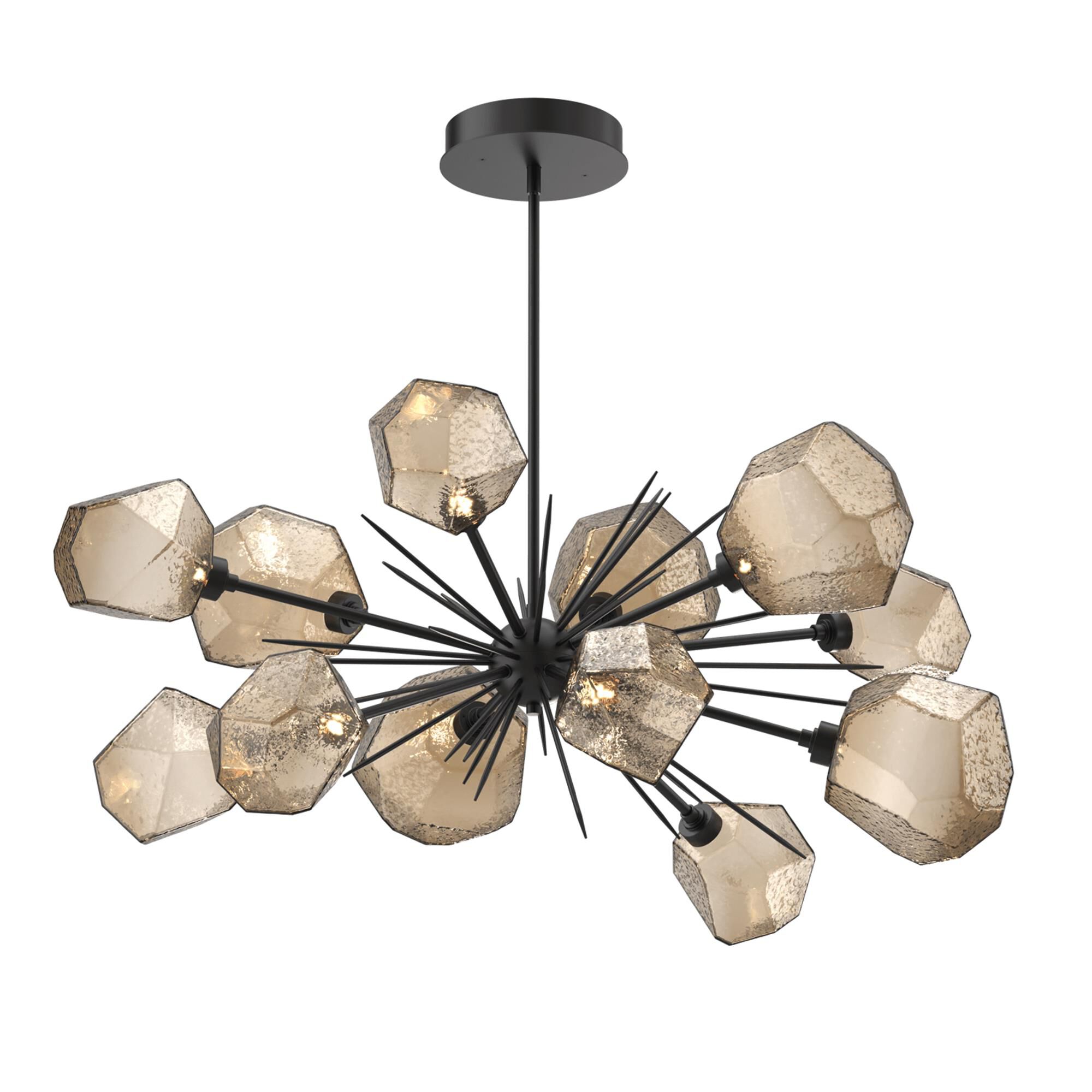 Shown in Matte Black finish and Bronze glass