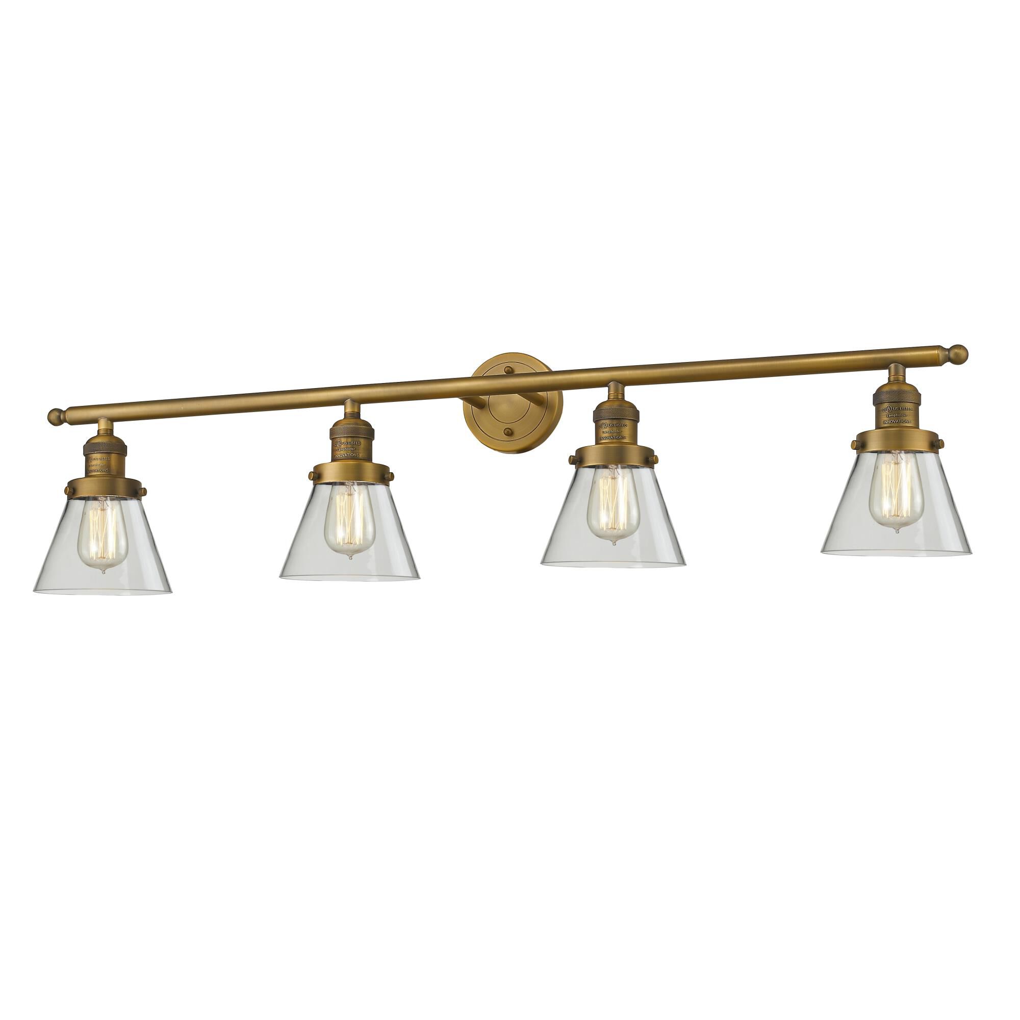 Bruno Marashlian Small Cone 42 Inch 4 Light Bath Vanity Light by Innovations Lighting