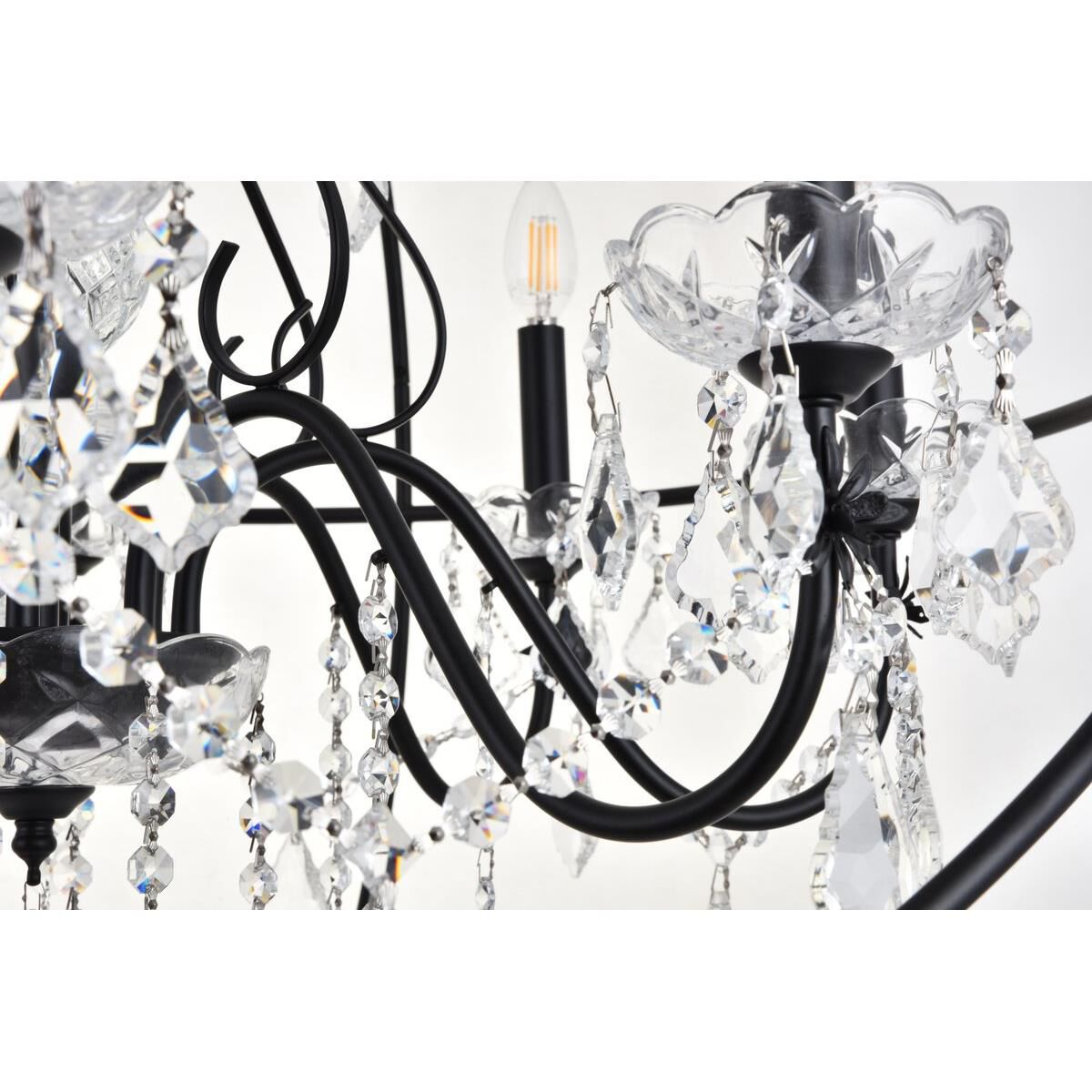 Cordelia 32 Inch 8 Light Chandelier by Elegant Lighting