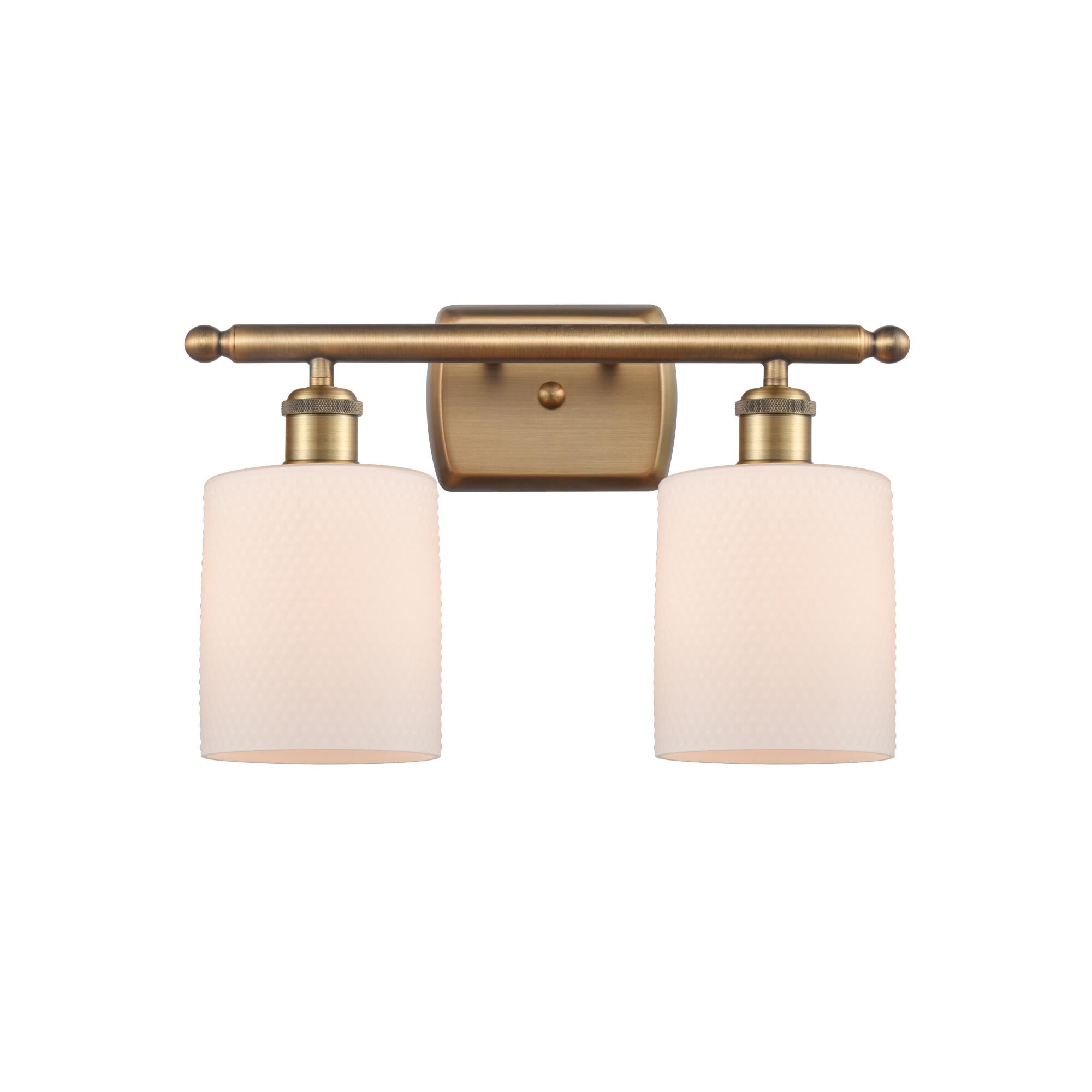 Shown in Brushed Brass finish and Drum glass and Glass shade