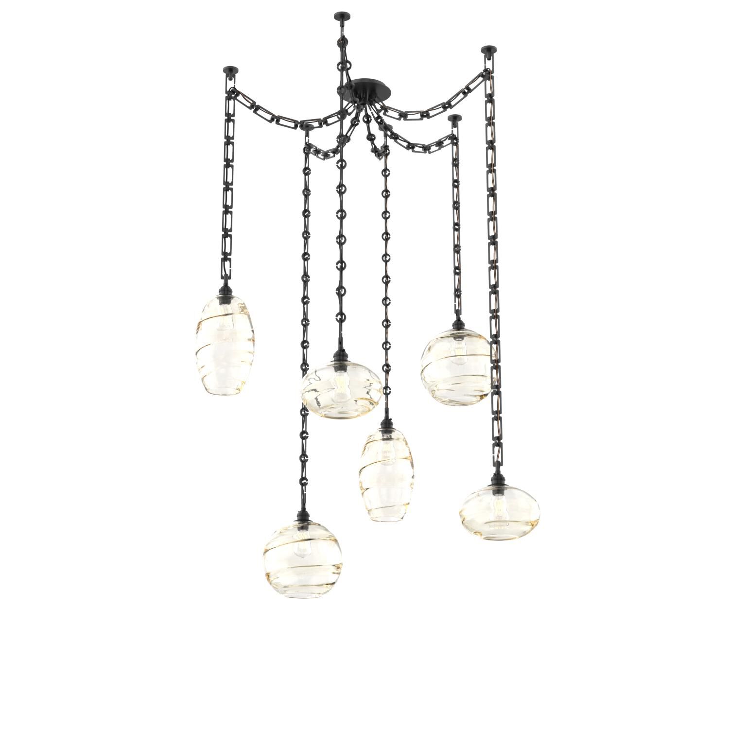 Shown in Matte Black finish and Amber glass