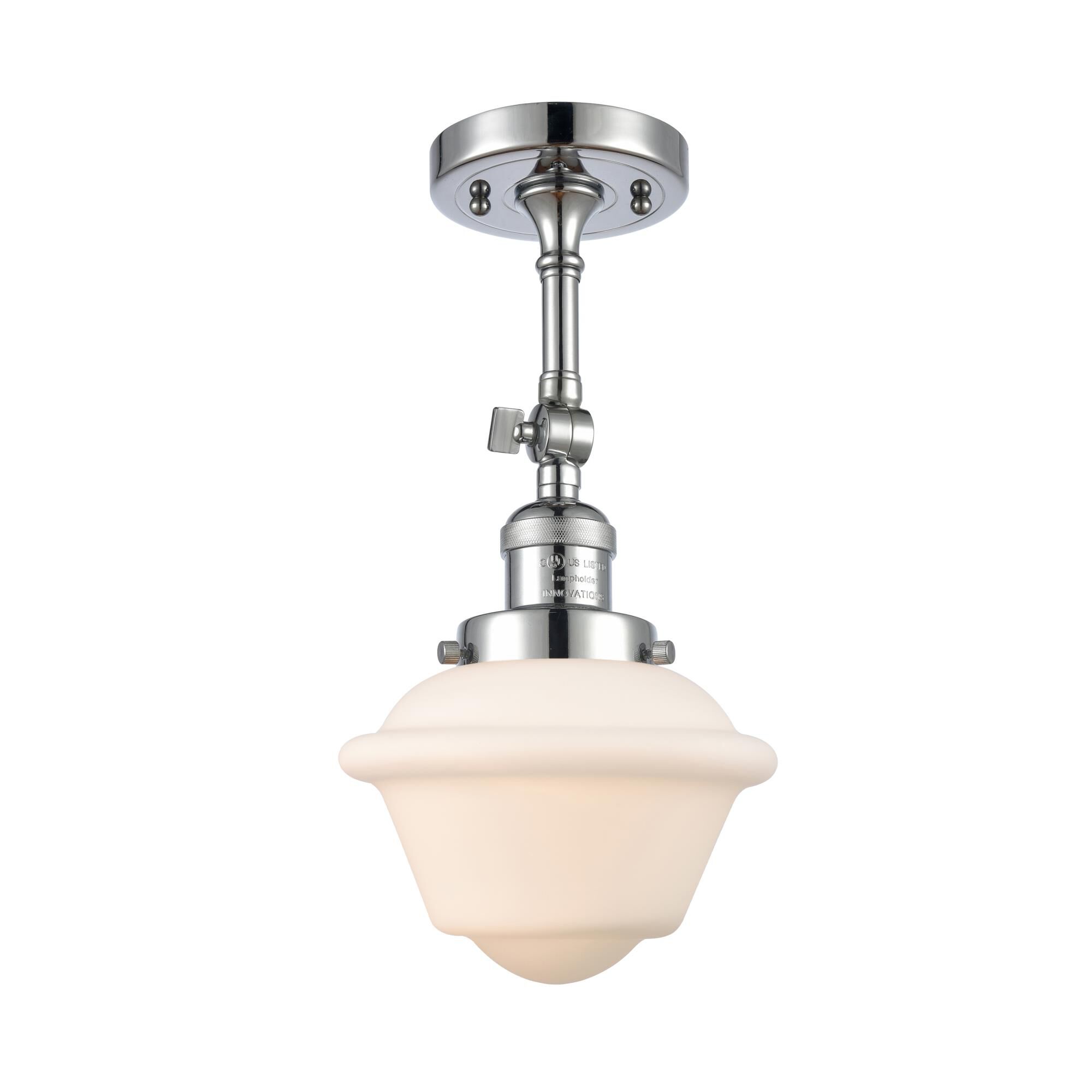 Bruno Marashlian Small Oxford 7 Inch 1 Light Semi Flush Mount by Innovations Lighting