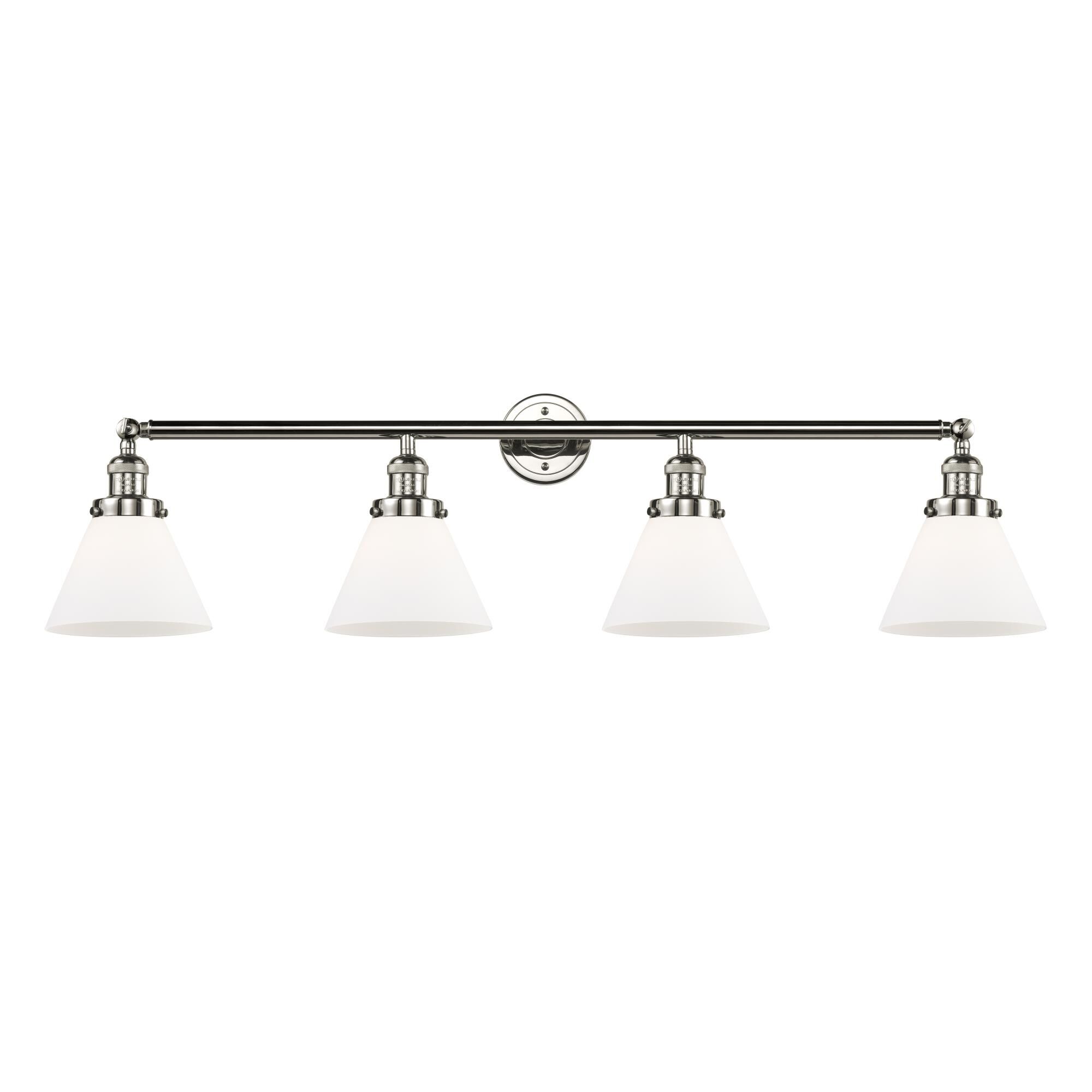 Shown in Polished Nickel finish and Matte White Cased glass