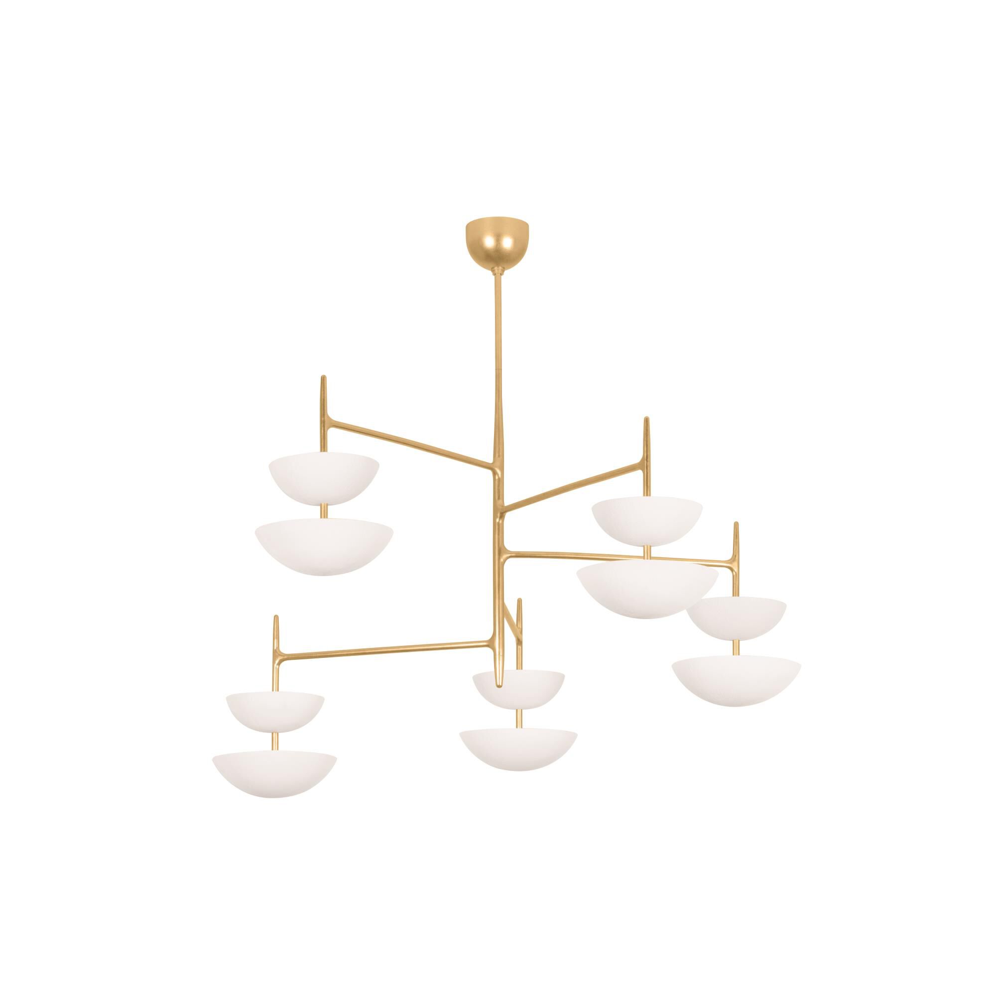 Shown in Vintage Gold Leaf and Gesso White finish