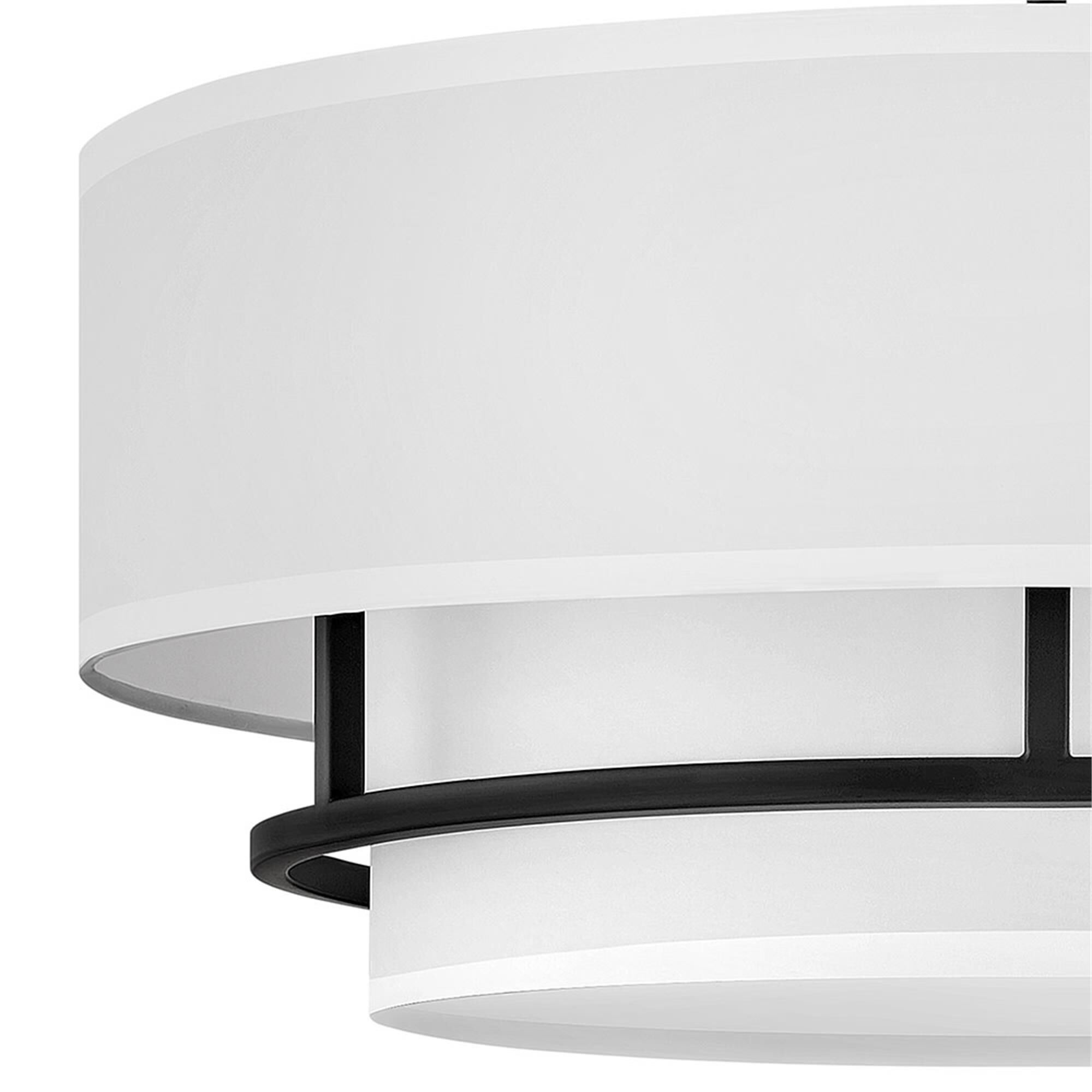 Graham 23 Inch 4 Light Semi Flush Mount,