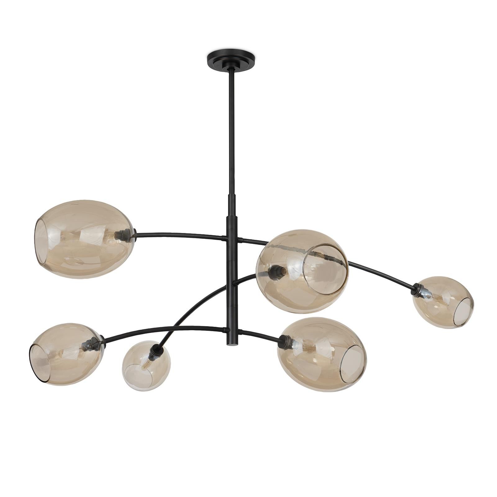 Shown in Oil Rubbed Bronze finish and Glass shade