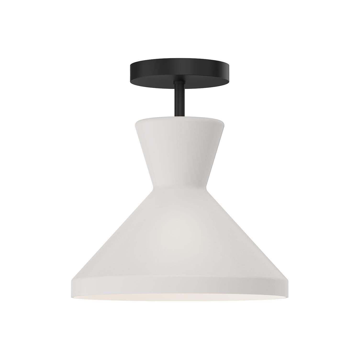 Betty 10 Inch 1 Light Semi Flush Mount by Alora Mood