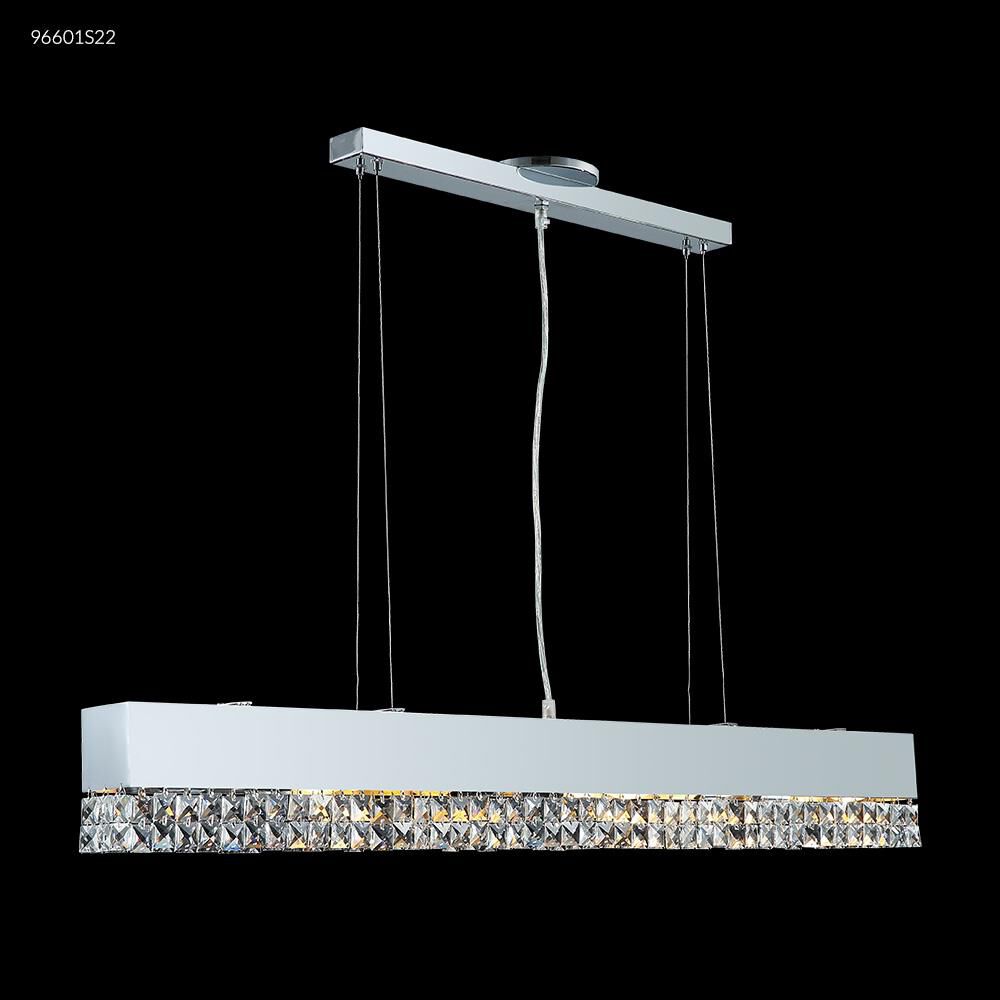 Fashionable Broadway Collection 40 Inch 6 Light Linear Suspension Light by James R. Moder