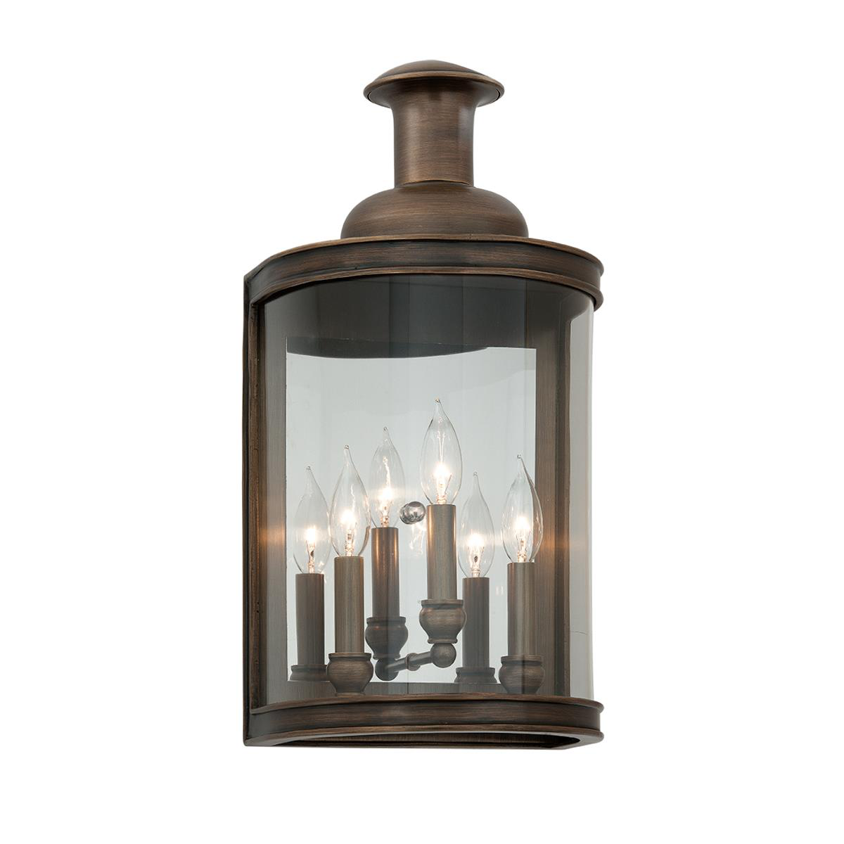 Shown in English Bronze finish and Clear glass