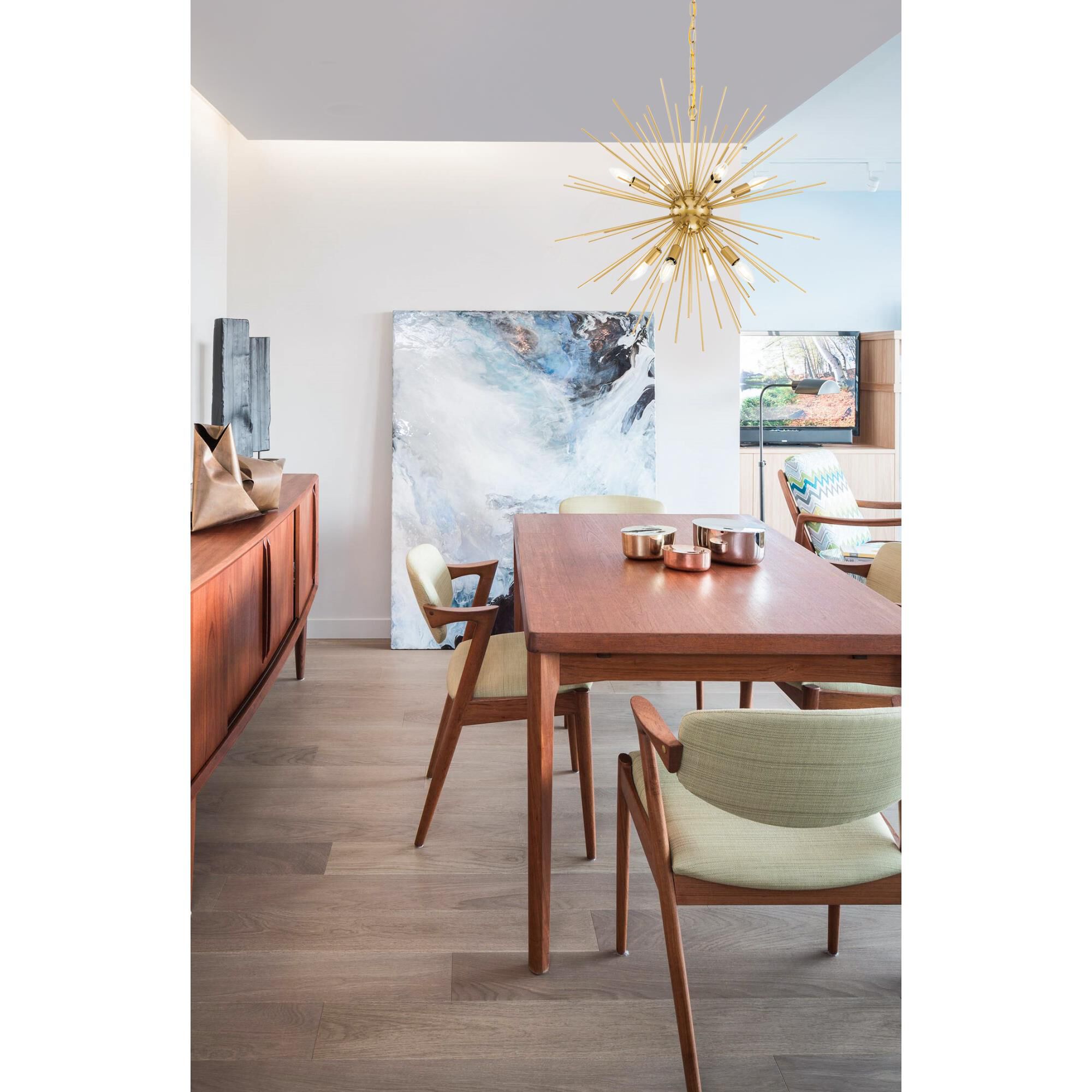 Timber 30 Inch Large Pendant by Elegant Lighting