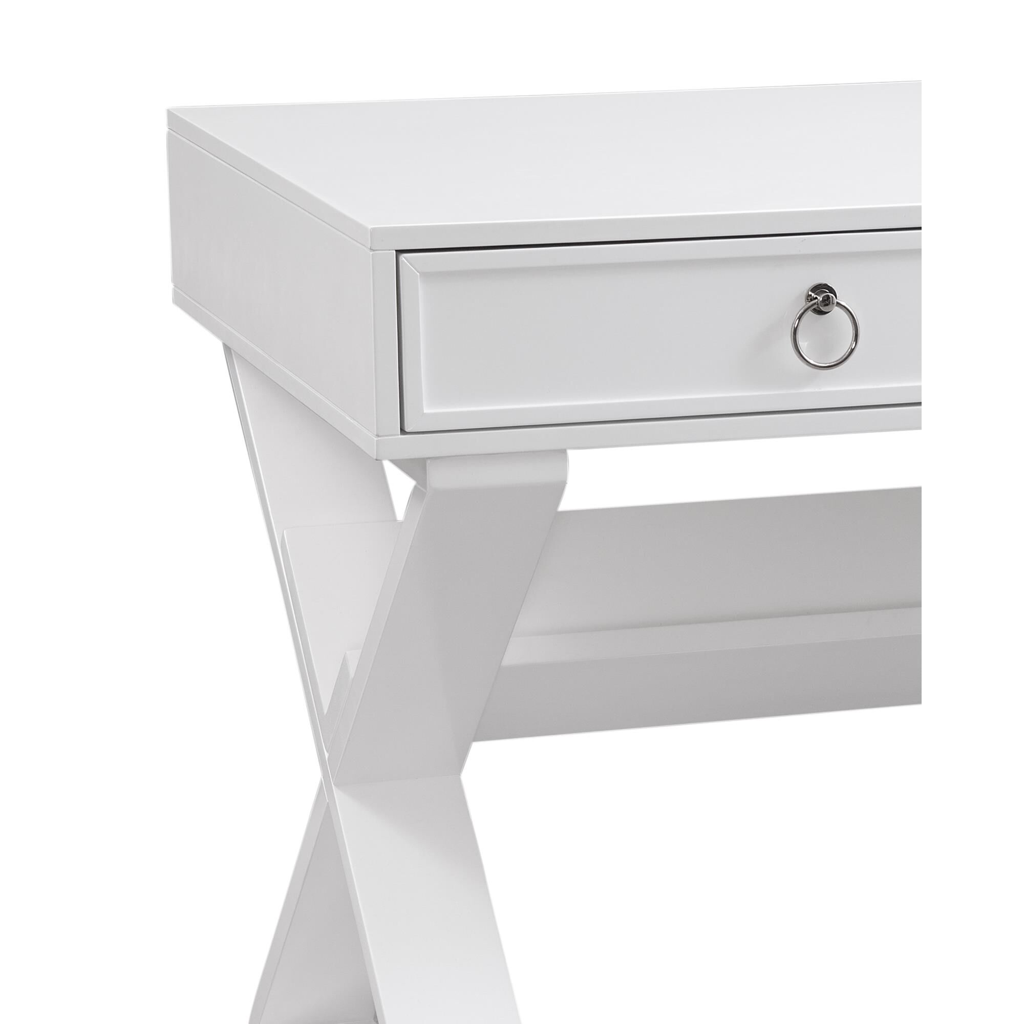 Shown in White finish