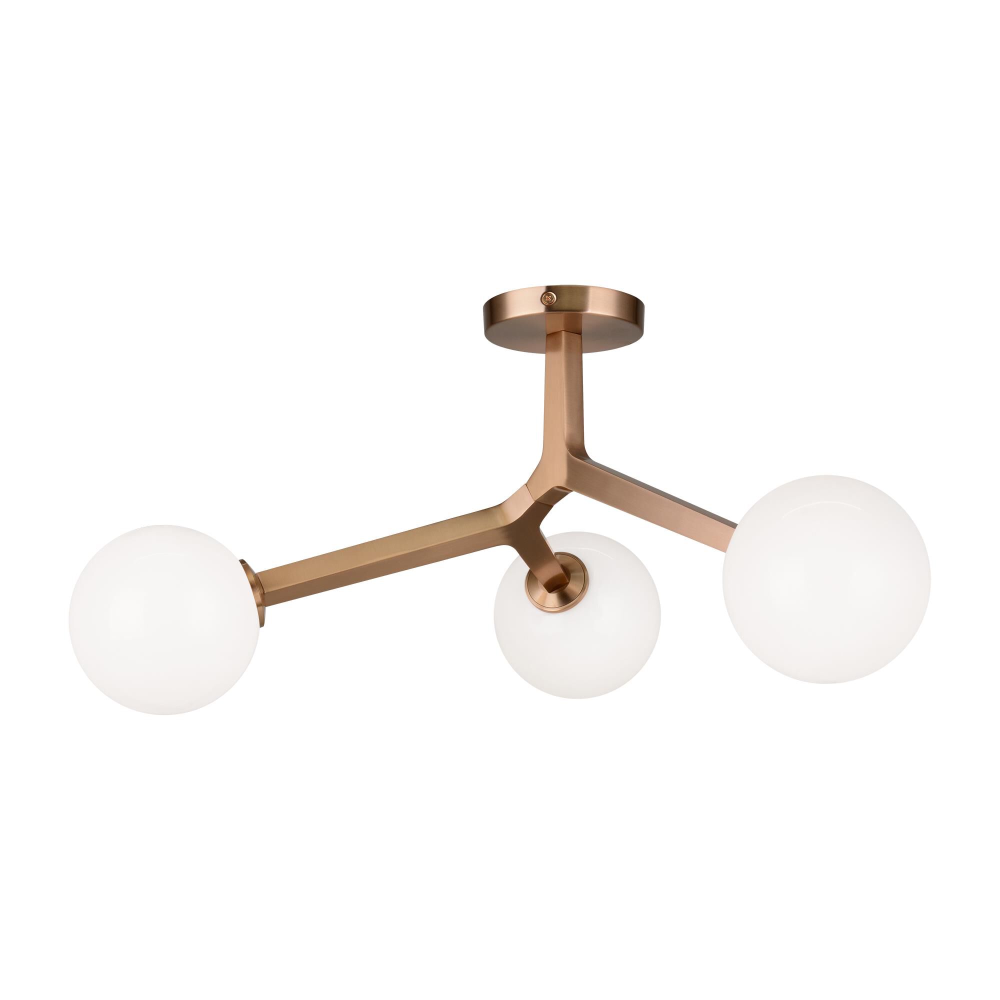 Rami 22 Inch 3 Light Flush Mount by Matteo Lighting