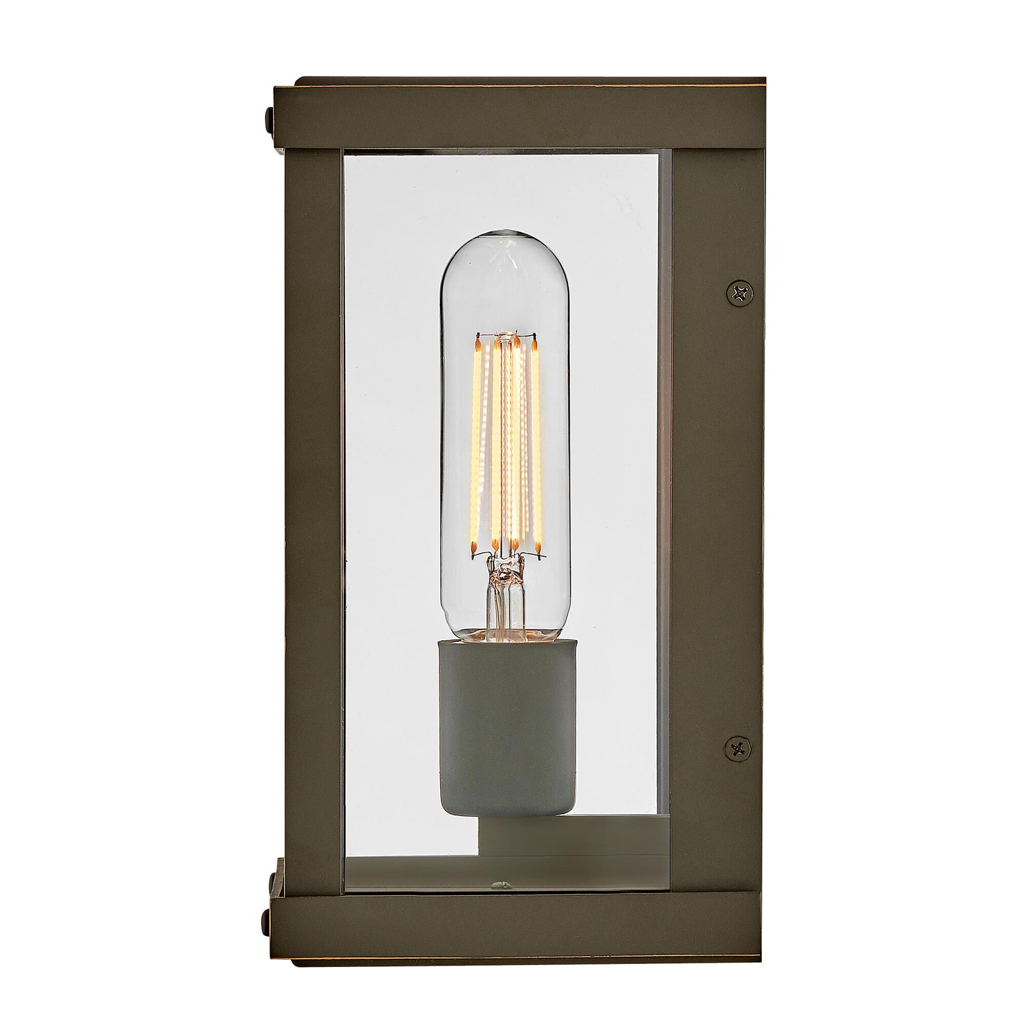 Shown in Oil Rubbed Bronze finish and Clear glass