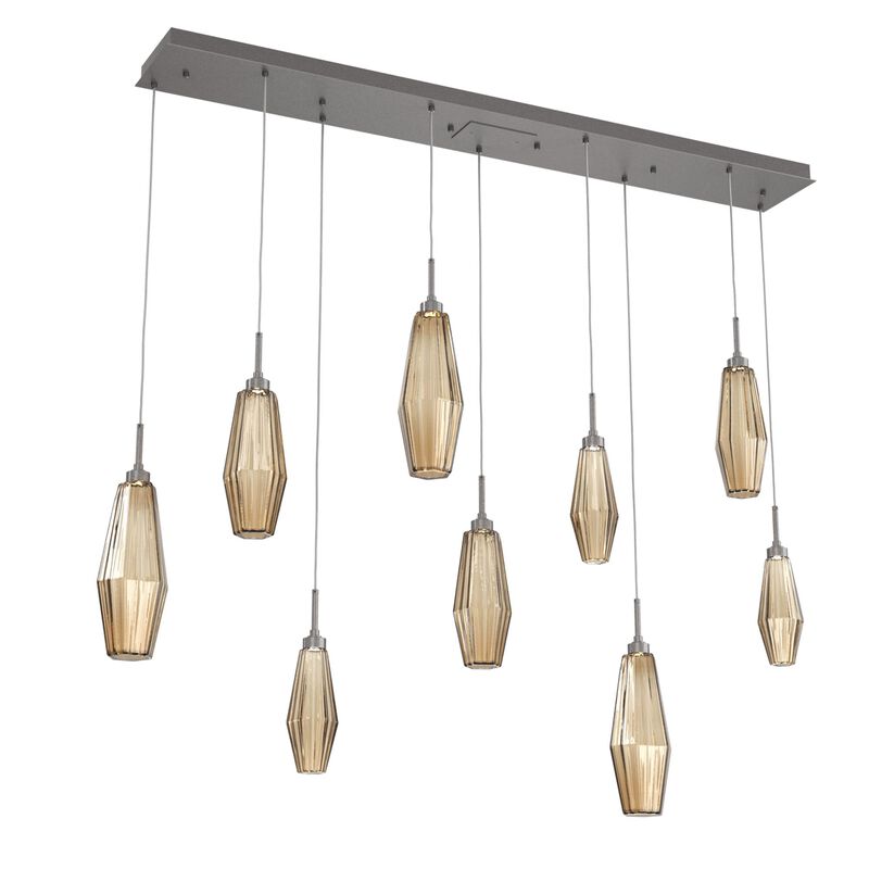 Aalto 64 Inch 9 Light LED Linear Suspension Light by Hammerton Studio