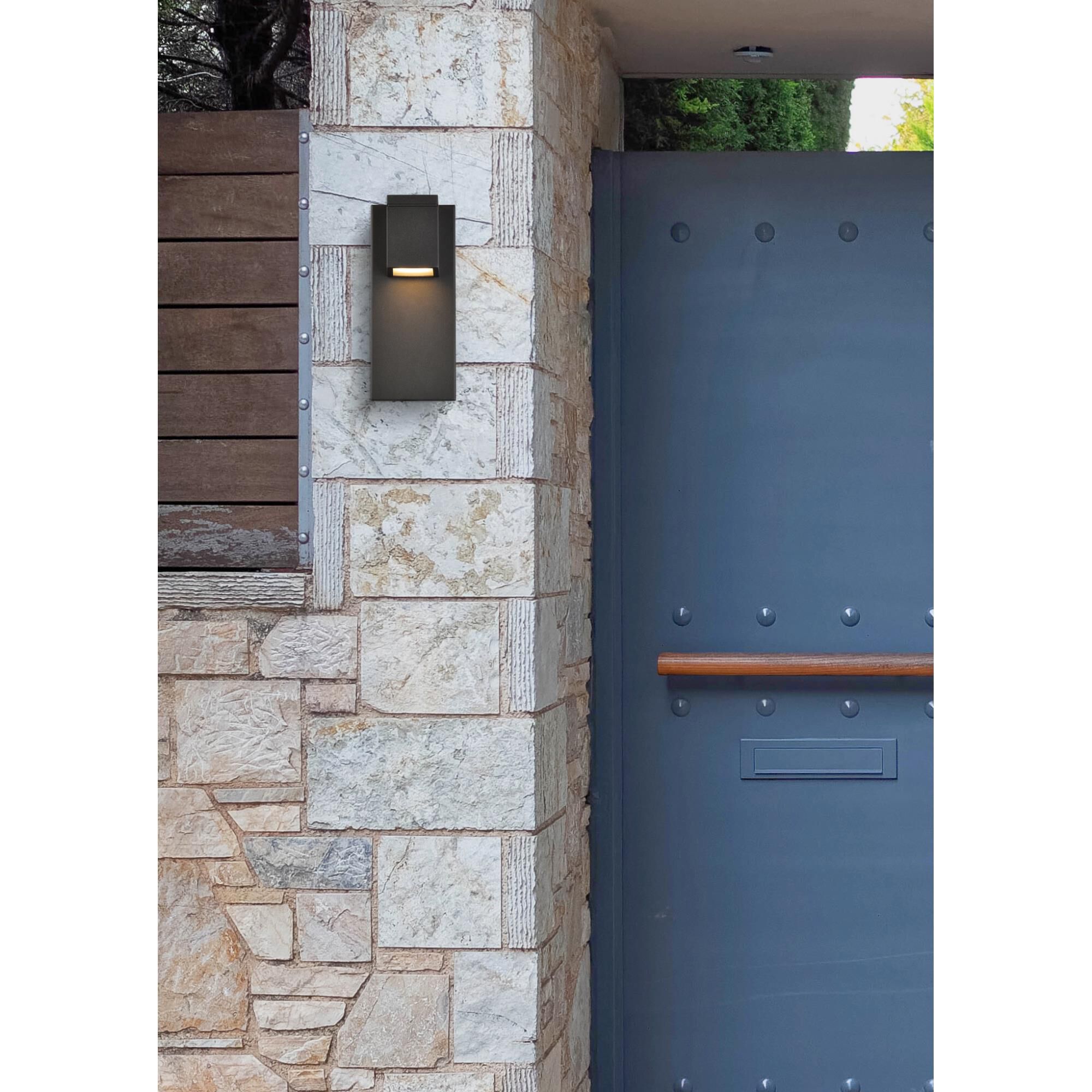 Elegant Lighting Raine 11 Inch Tall LED Outdoor Wall Light