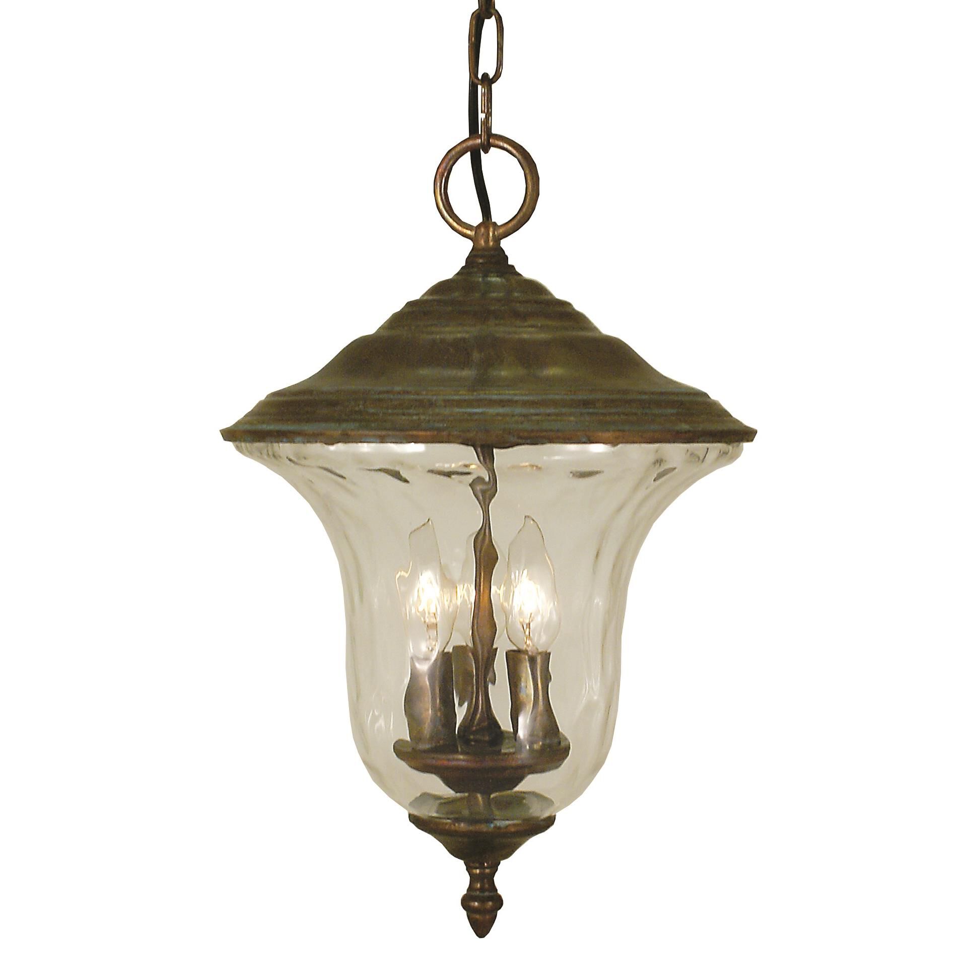 Hartford 16 Inch Tall 3 Light Outdoor Hanging Lantern by Framburg