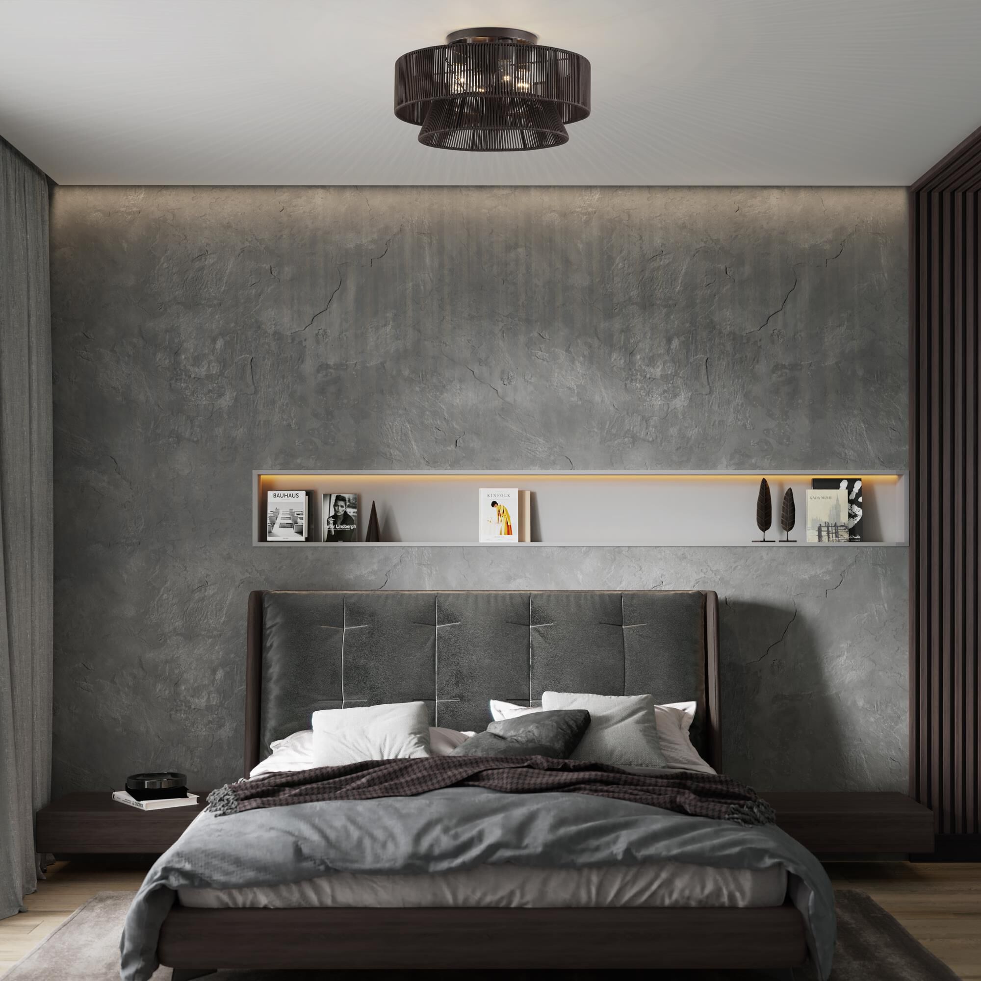 Florell 21 Inch Semi Flush Mount by Livex Lighting