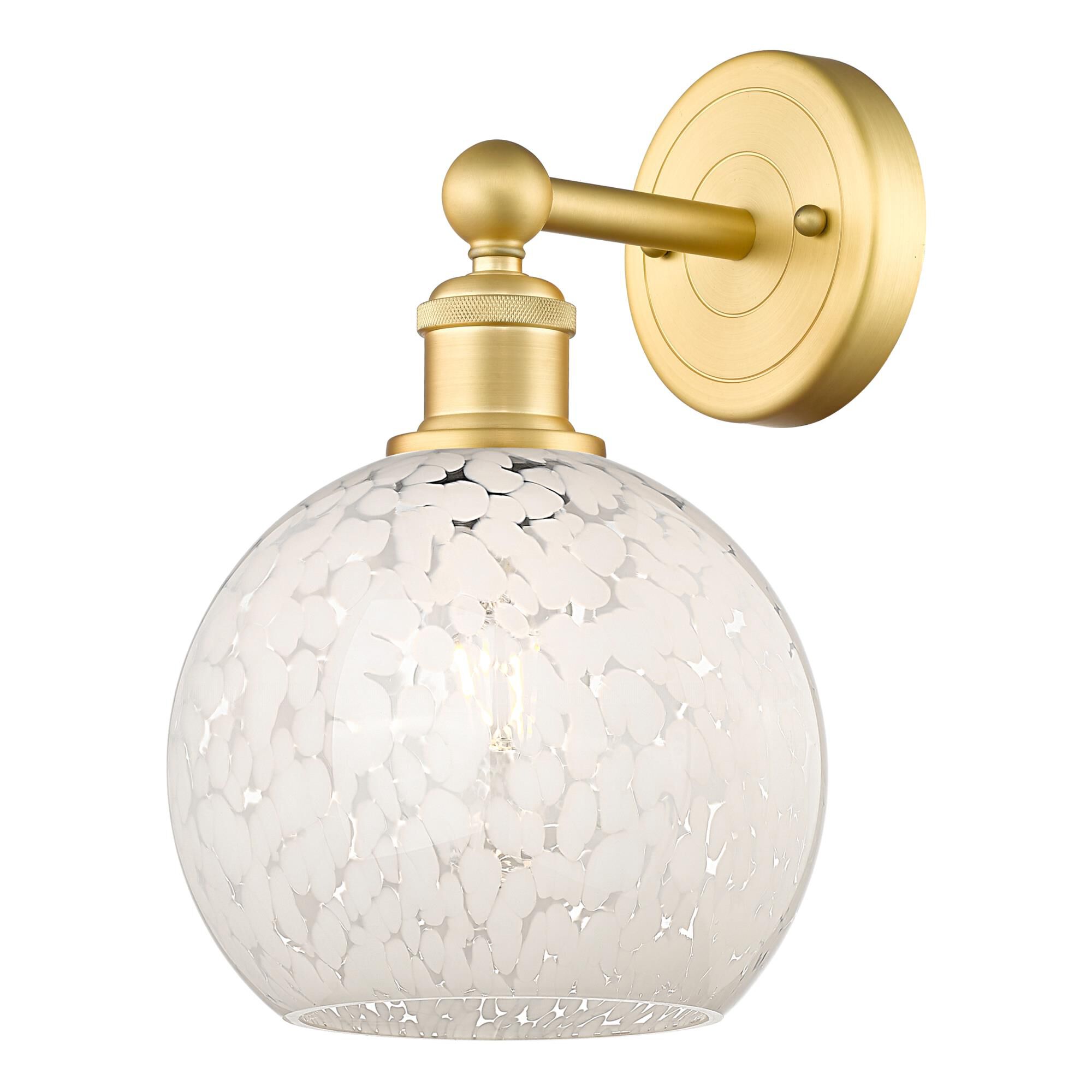 Bruno Marashlian White Mouchette 8 Inch Wall Sconce by Innovations Lighting