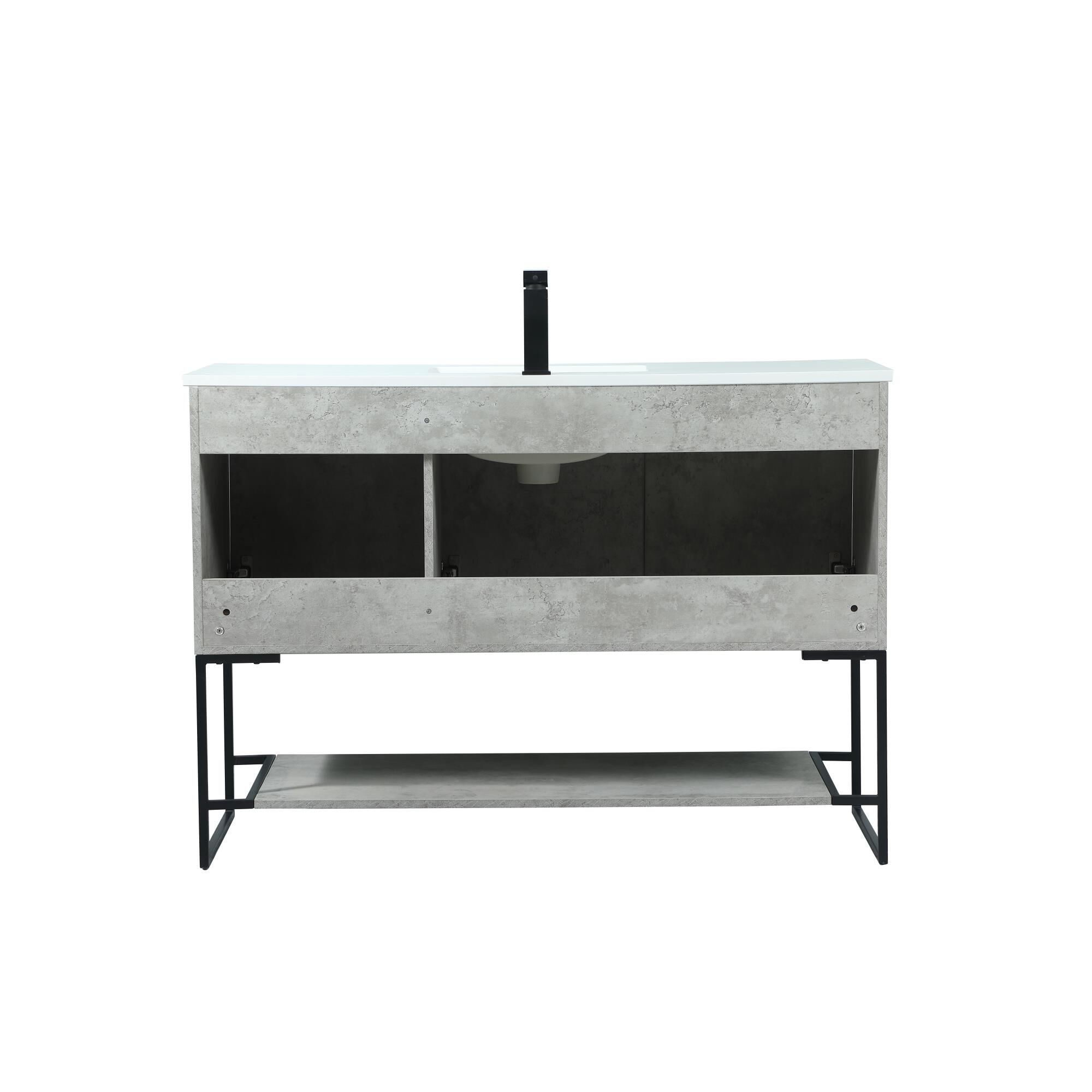 Shown in Concrete Grey finish