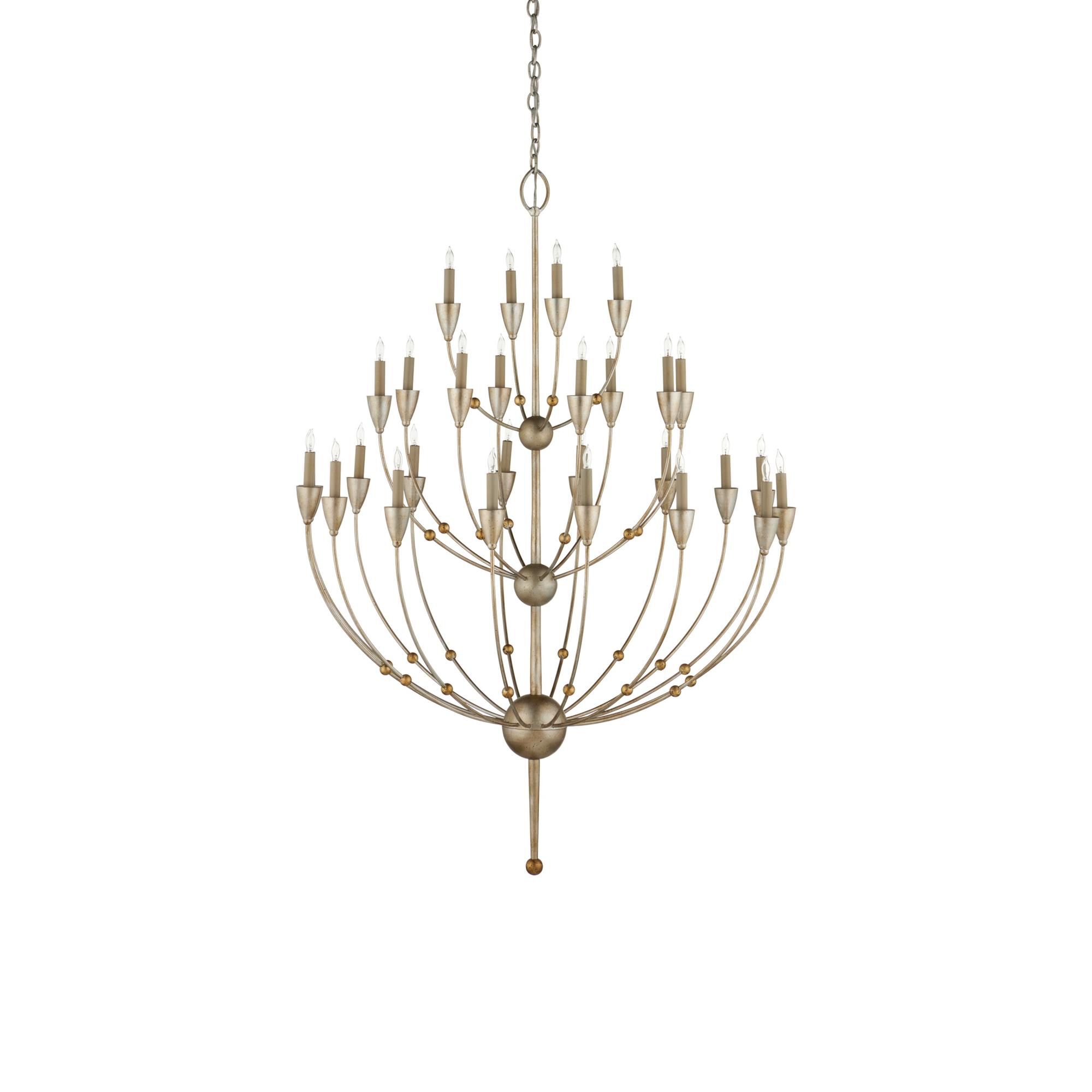 Paradox 42 Inch 28 Light Chandelier by Currey and Company