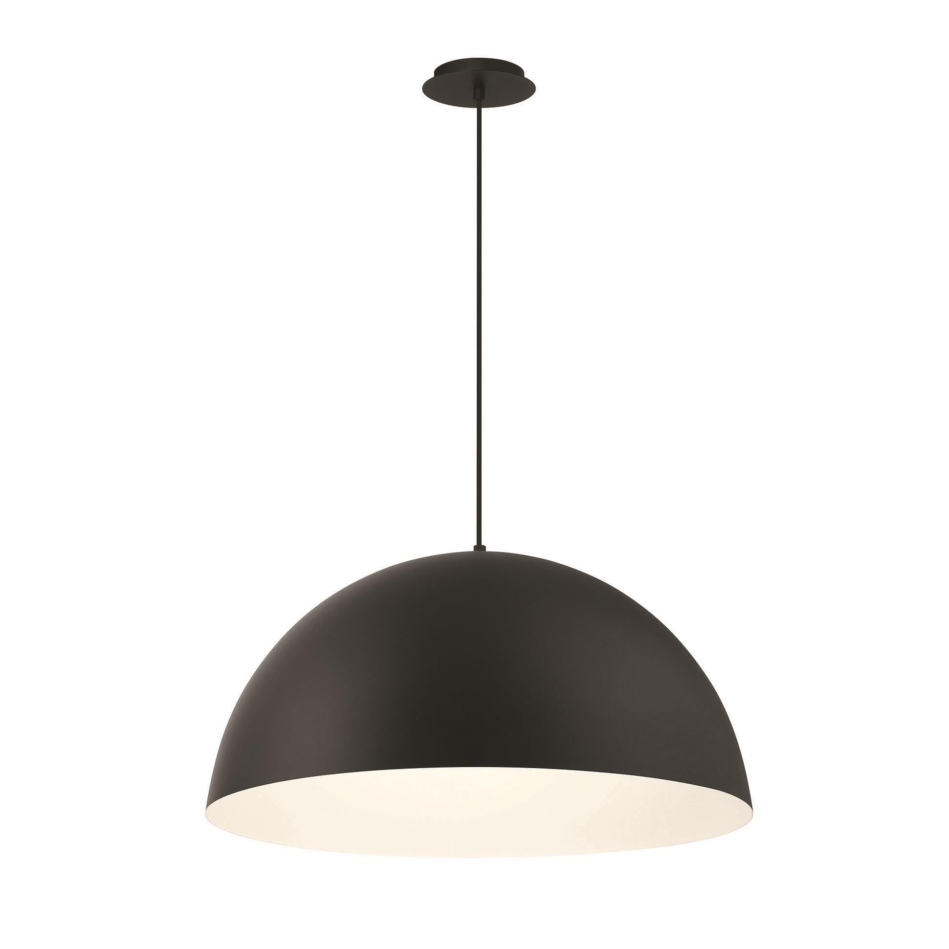 Shown in Black finish and Black Steel shade