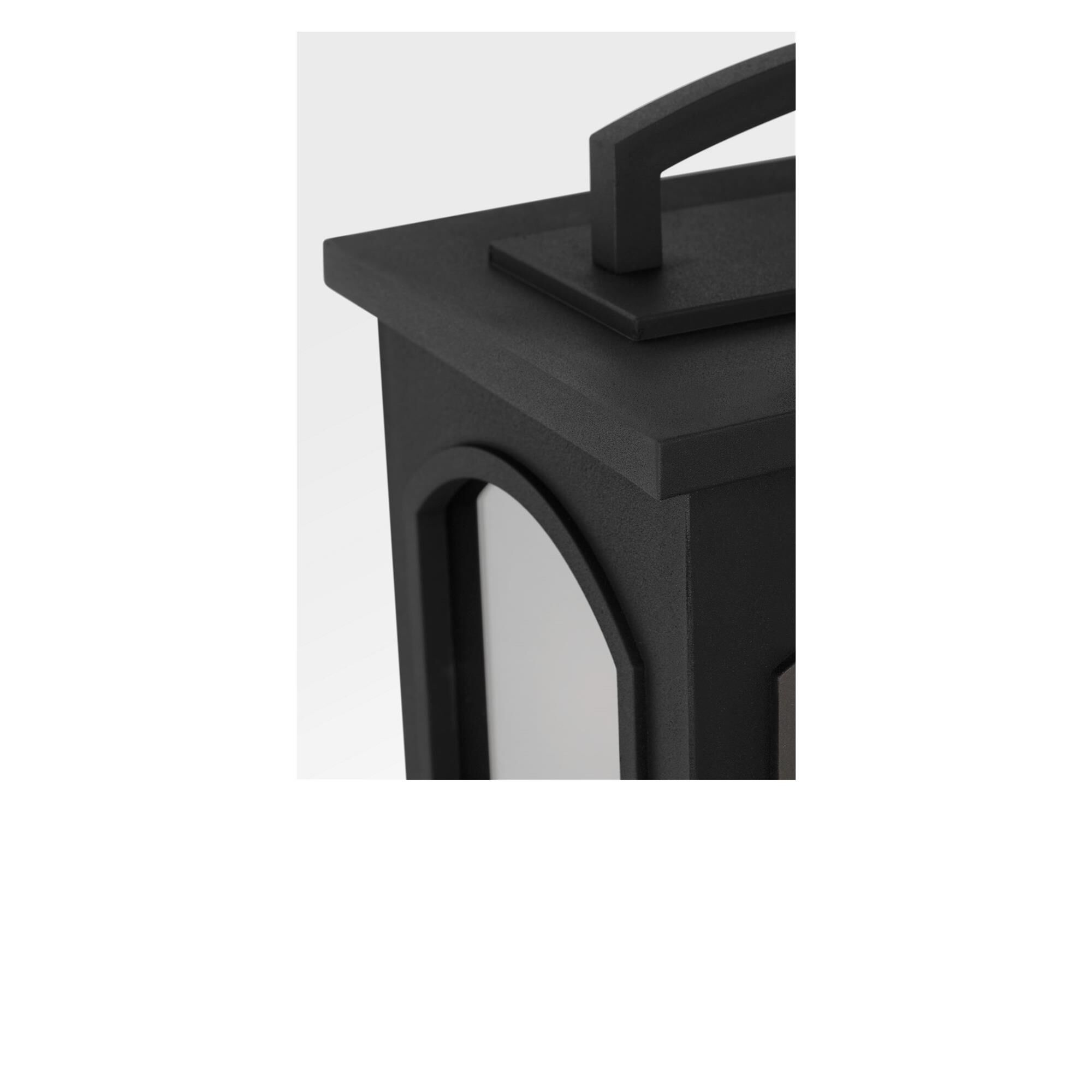 Shown in Textured Black finish and Clear glass