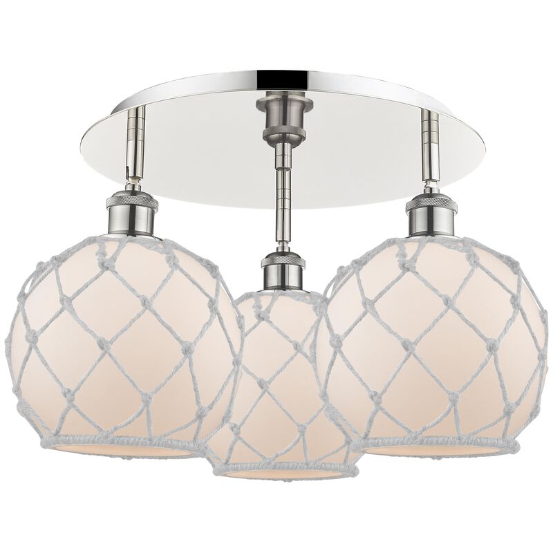 Bruno Marashlian Farmhouse Rope 20 Inch Flush Mount by Innovations Lighting