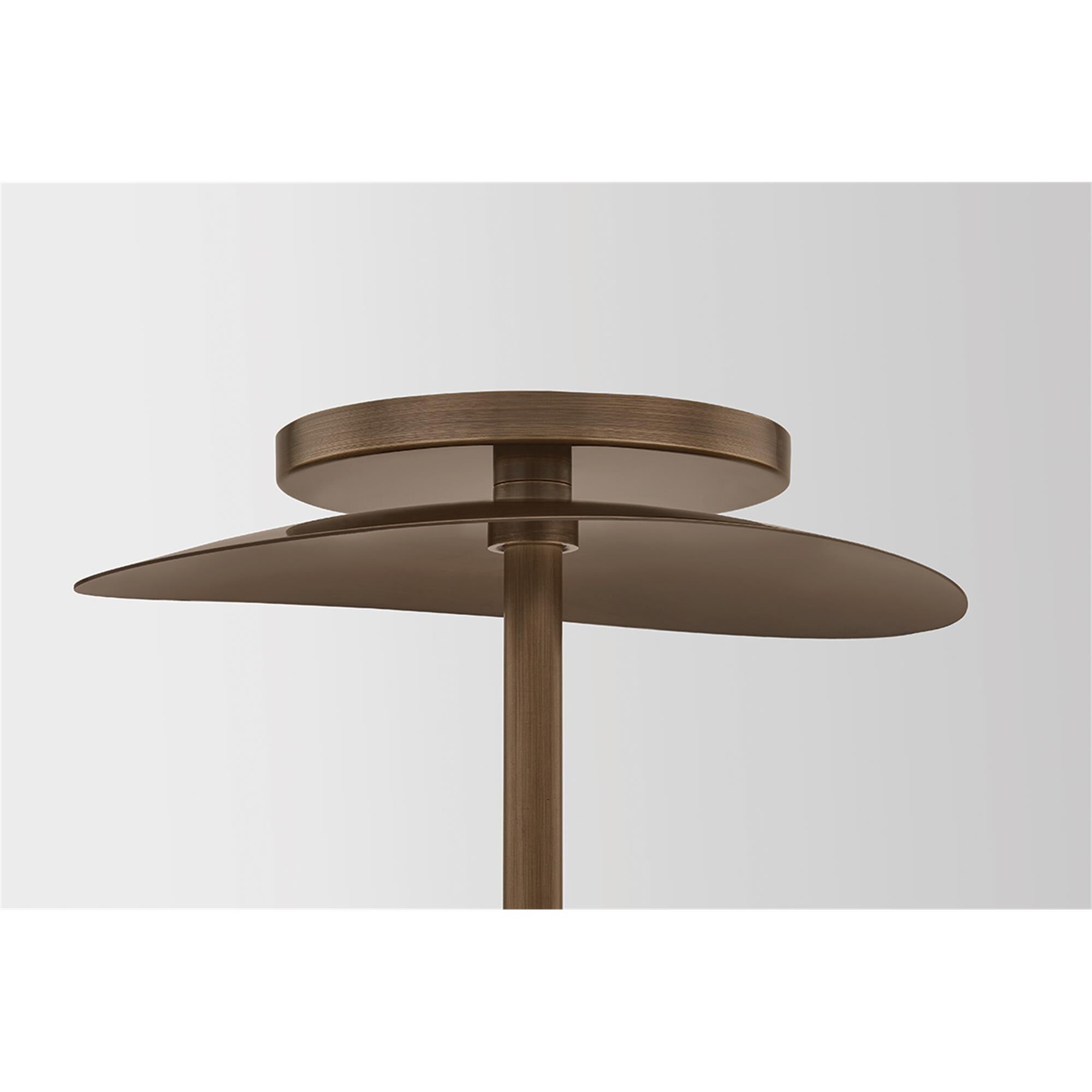 Shown in Old World Brass finish and Bronze glass