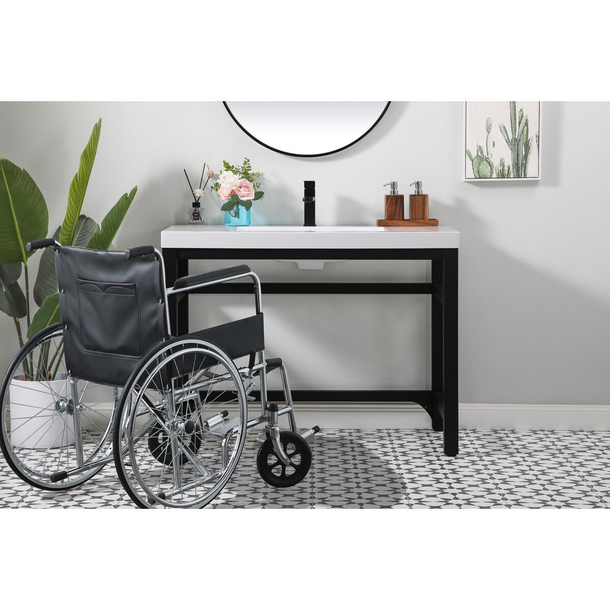 Shown in Black finish