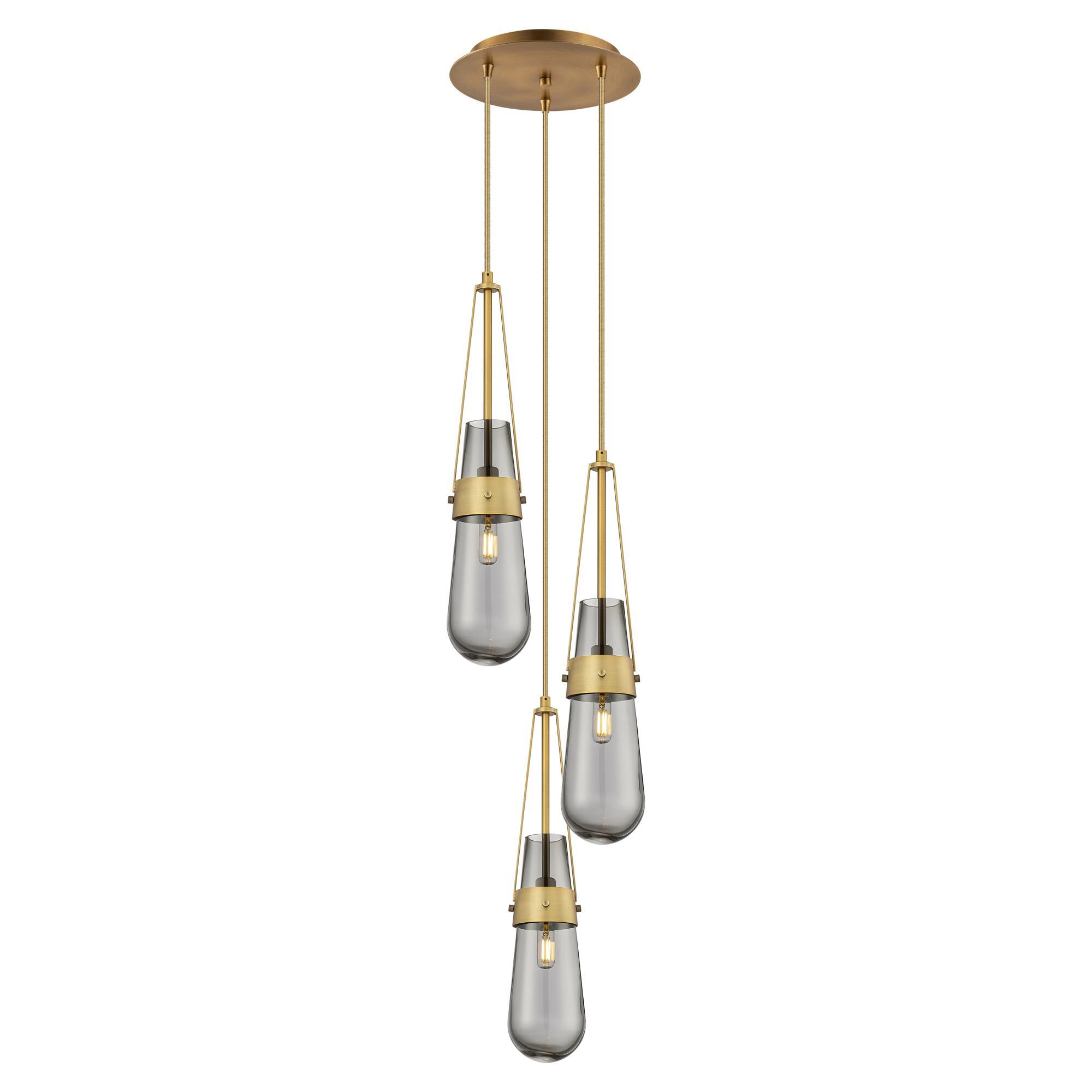 Bruno Marashlian Milan 11 Inch 3 Light Multi Light Pendant by Innovations Lighting