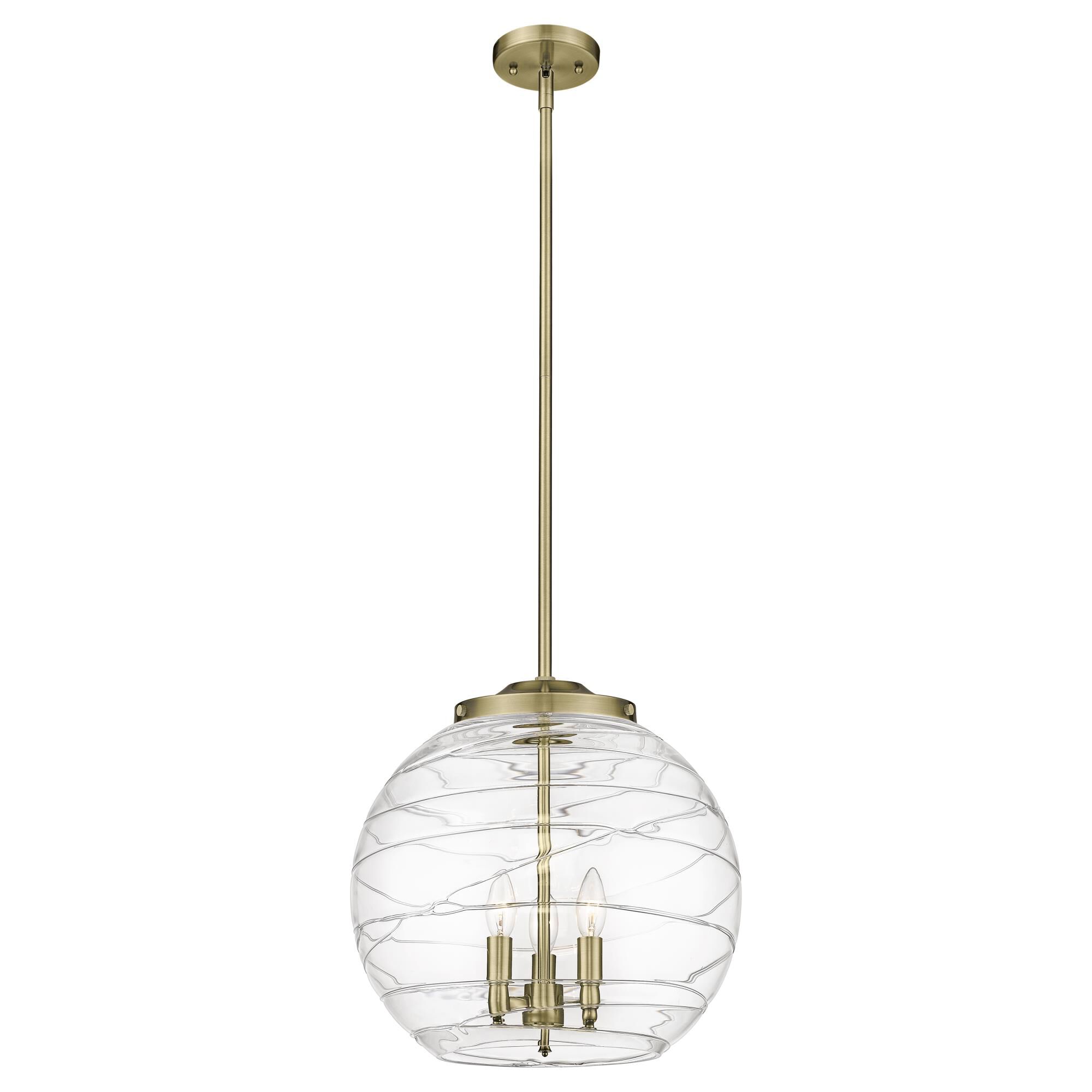 Bruno Marashlian Athens Deco Swirl 16 Inch Large Pendant by Innovations Lighting