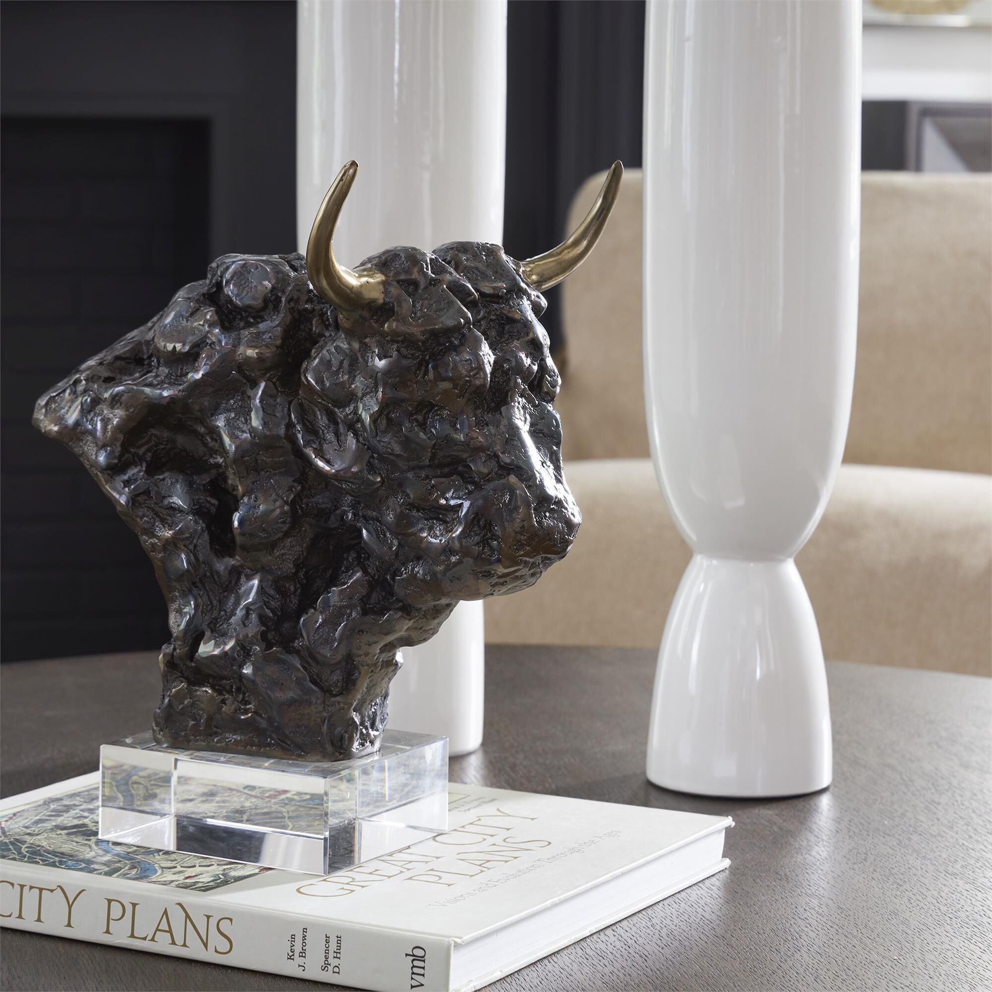 Matthew Williams Bison 13 Inch Figurine by Uttermost