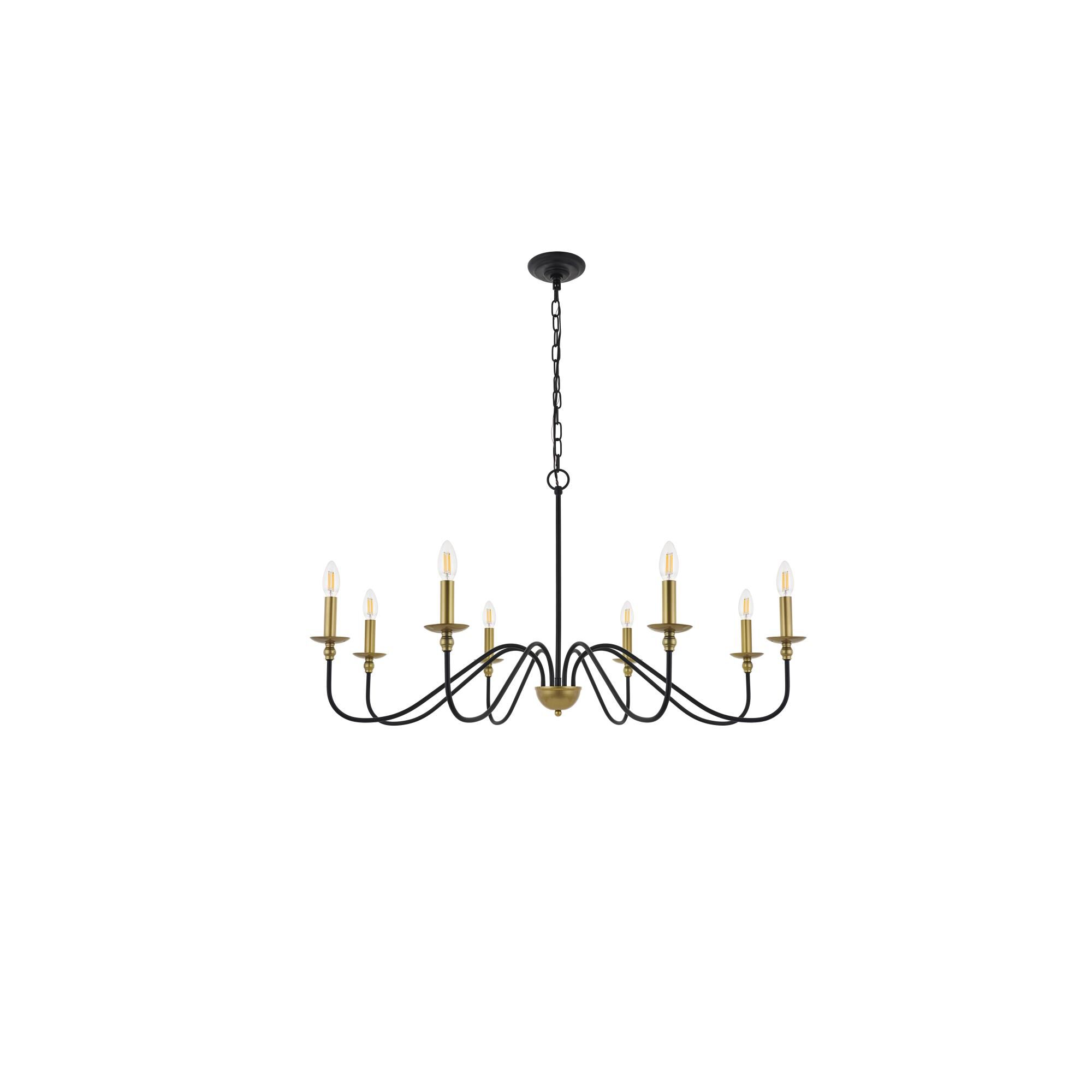 Rohan 42 Inch 8 Light Chandelier by Elegant Lighting