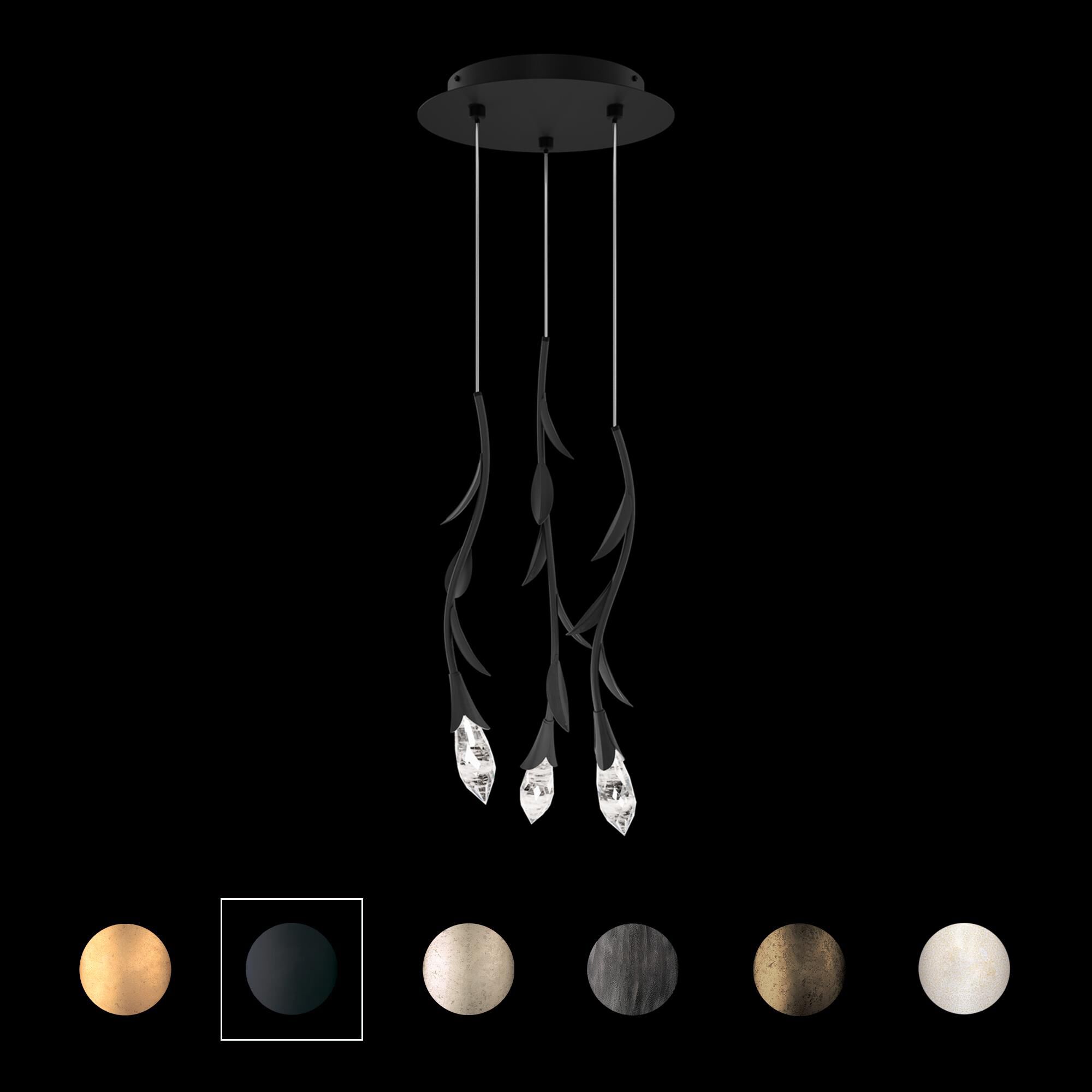 Shown in French Lace finish and Optic Haze crystal