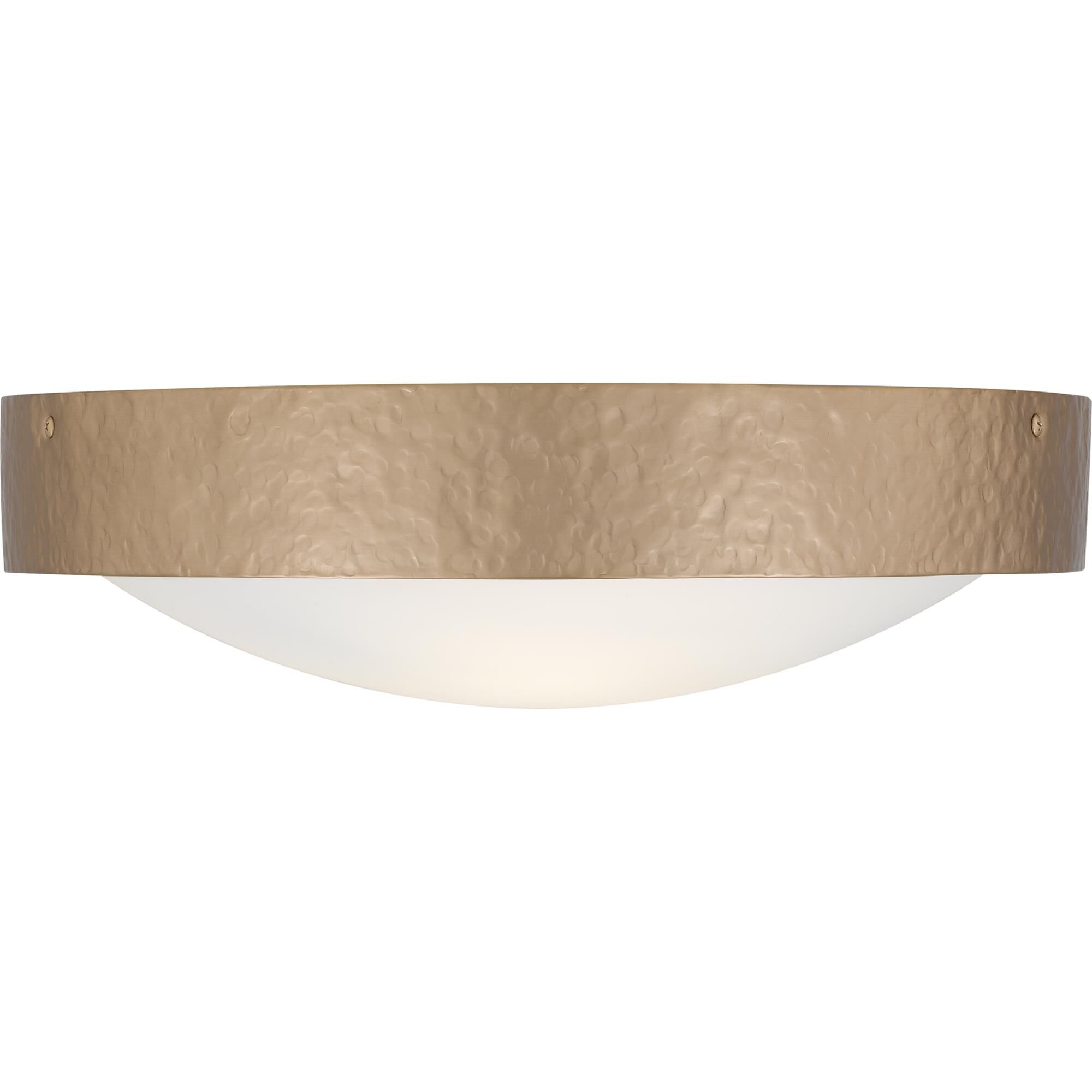 Shown in Bronze Gold finish and Etched Glass Painted White Inside shade