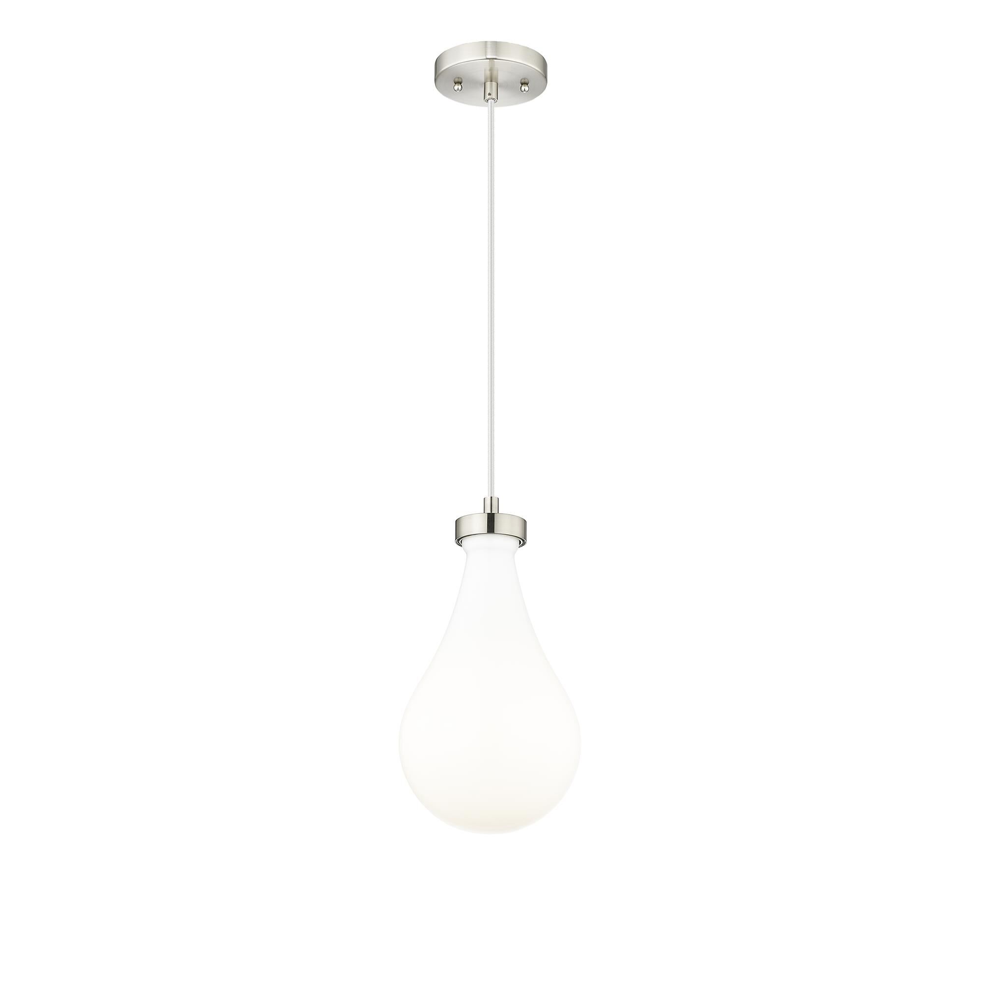 Shown in Satin Nickel finish and Gloss White glass
