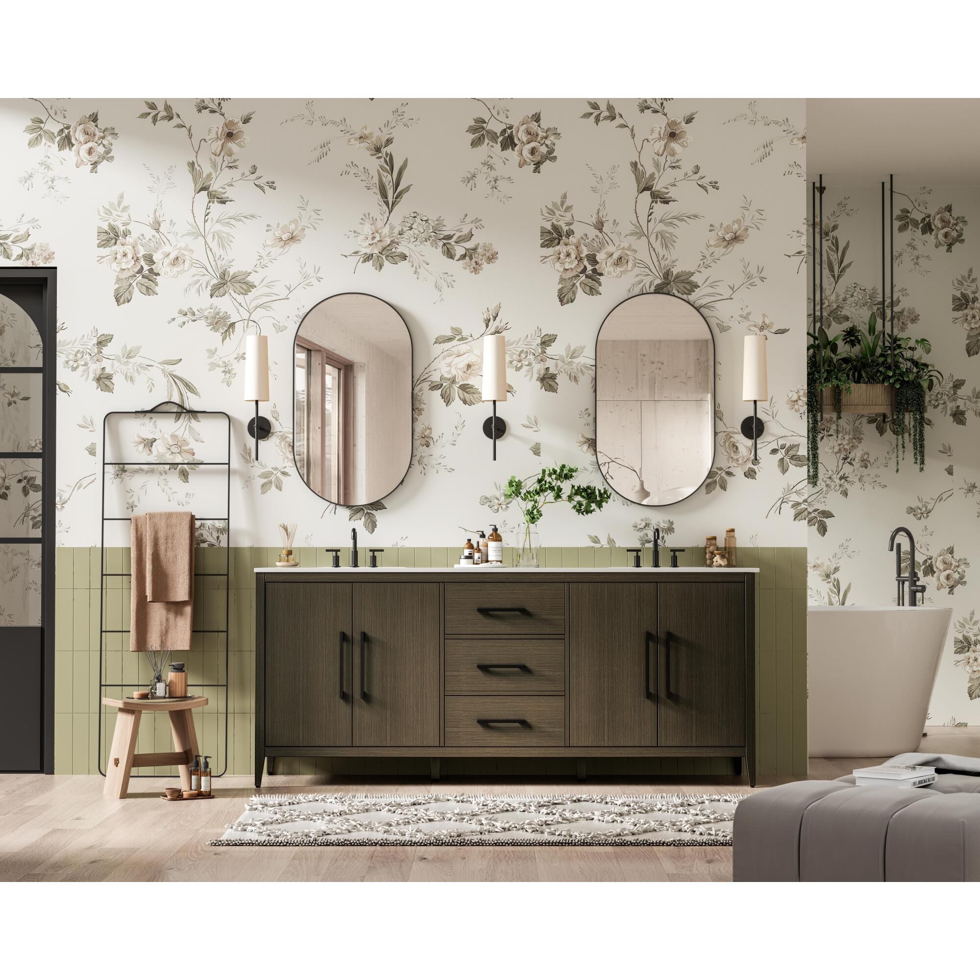 Shown in Mocha Brown finish