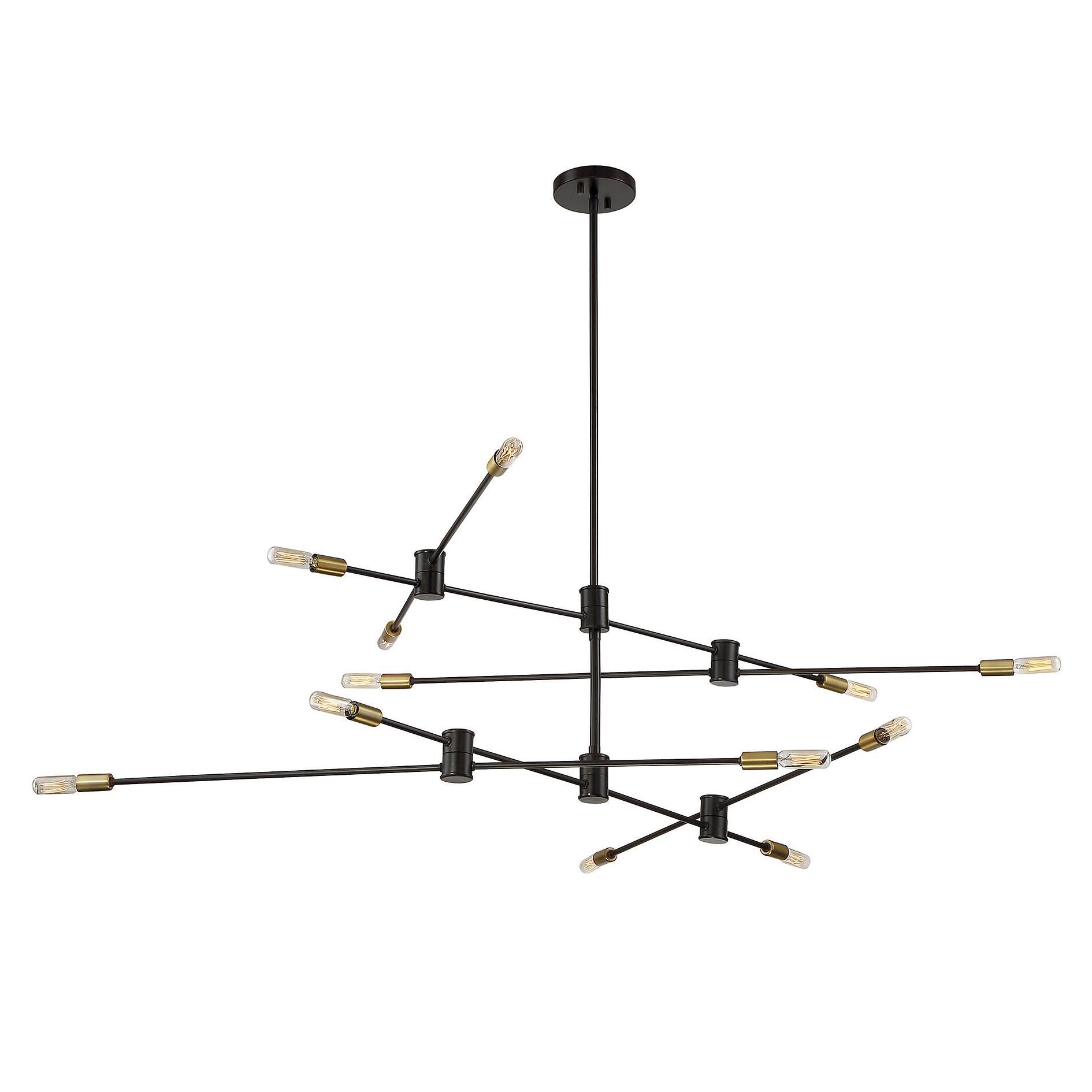 Lyrique 54 Inch 12 Light Chandelier by Savoy House