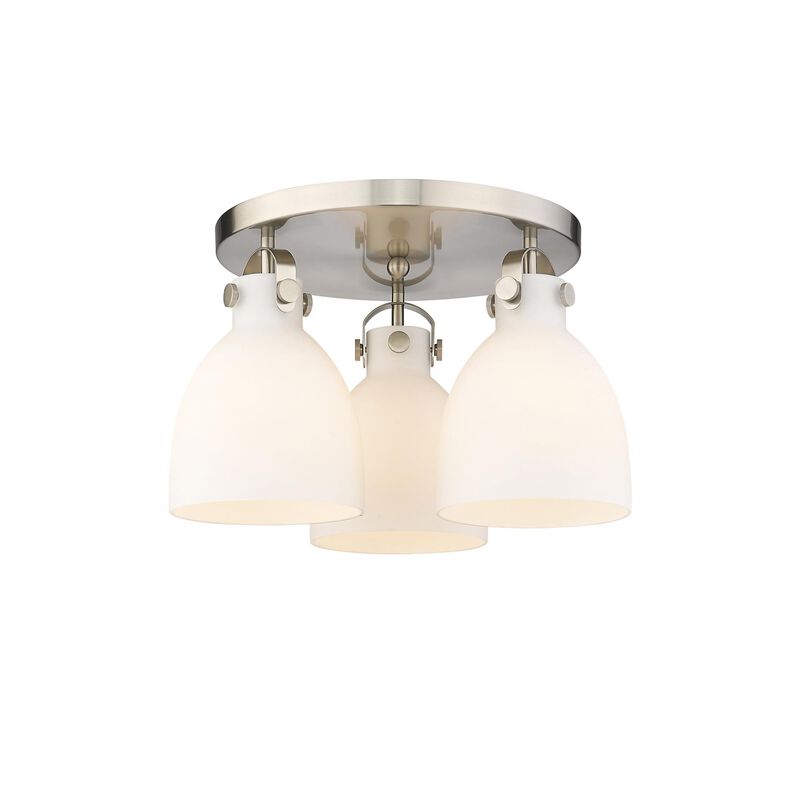 Bruno Marashlian Newton Bell 19 Inch 3 Light Flush Mount by Innovations Lighting