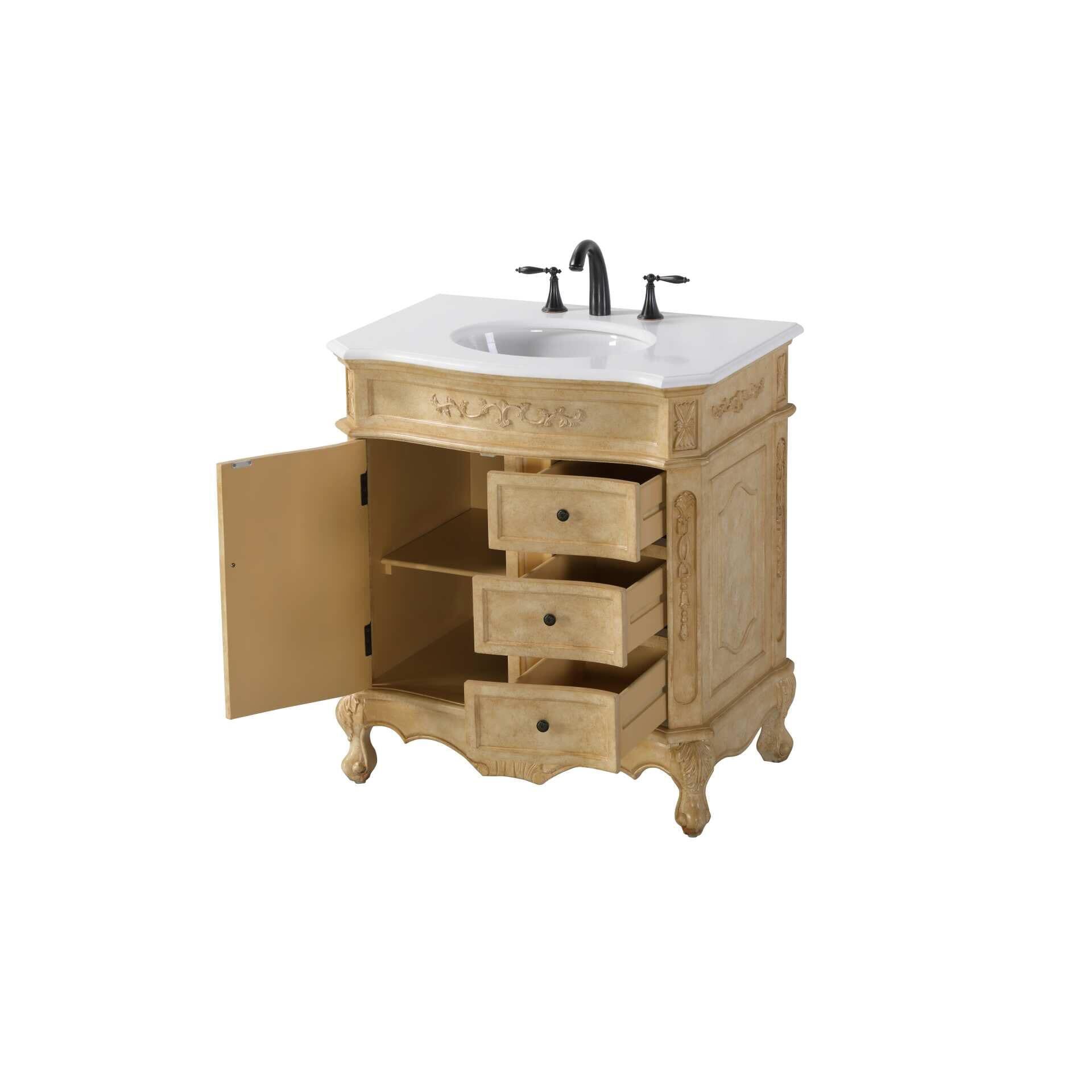 Shown in Antique Beige finish